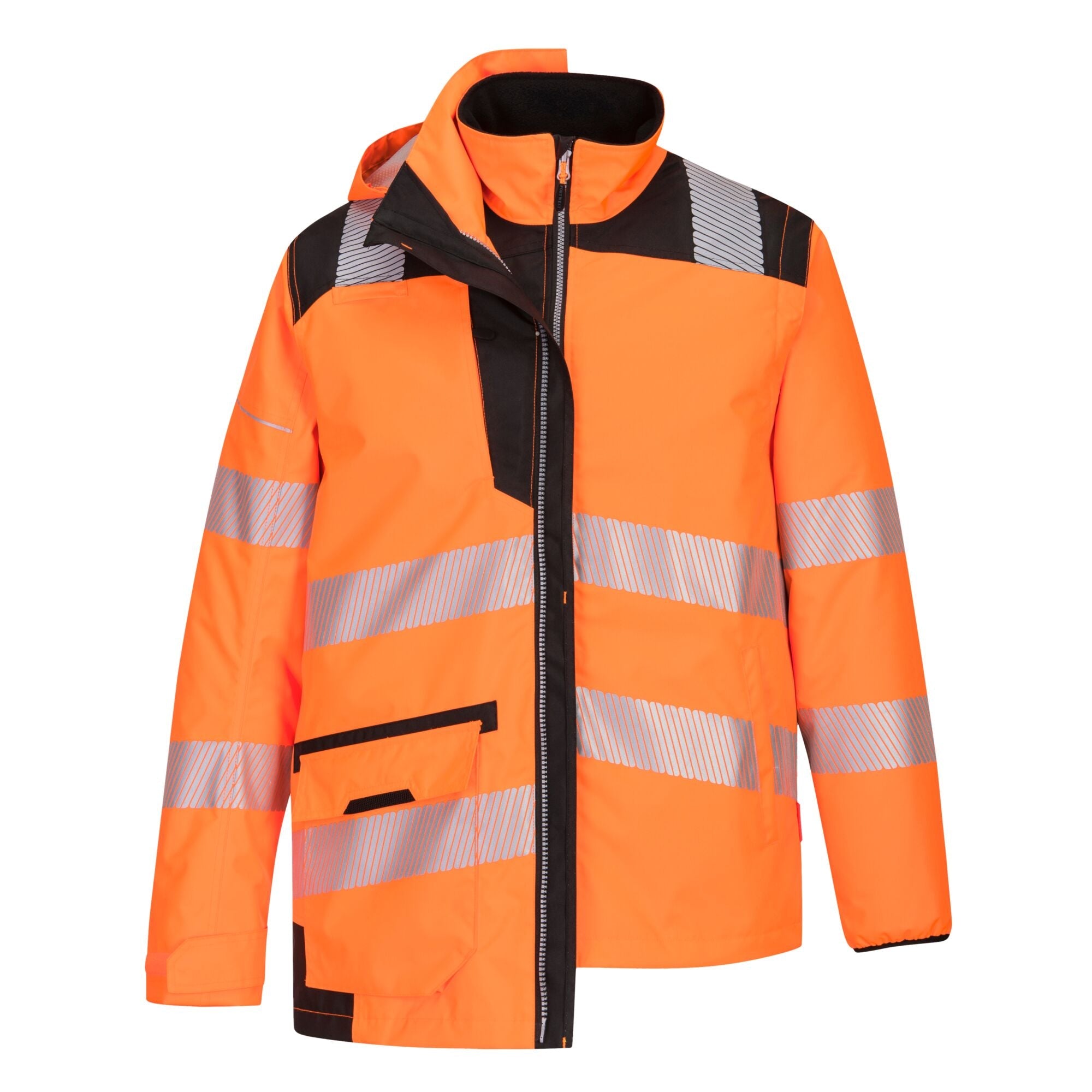 PW3 Hi-Vis ademend 5-in-1 Jack - Oranje/Zwart - opname 4