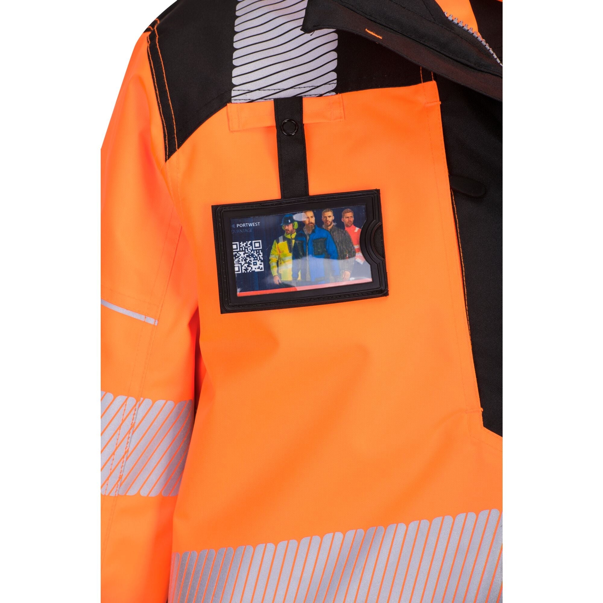 PW3 Hi-Vis ademend 5-in-1 Jack - Oranje/Zwart - opname 6
