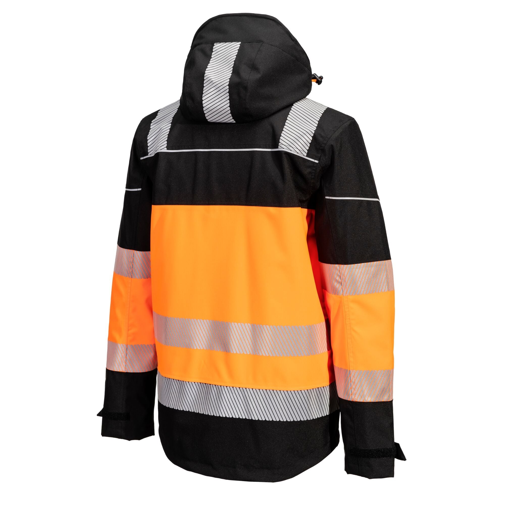 PW3 Hi-Vis Klasse 1 extreme Regenjack - Oranje/Zwart - opname 3