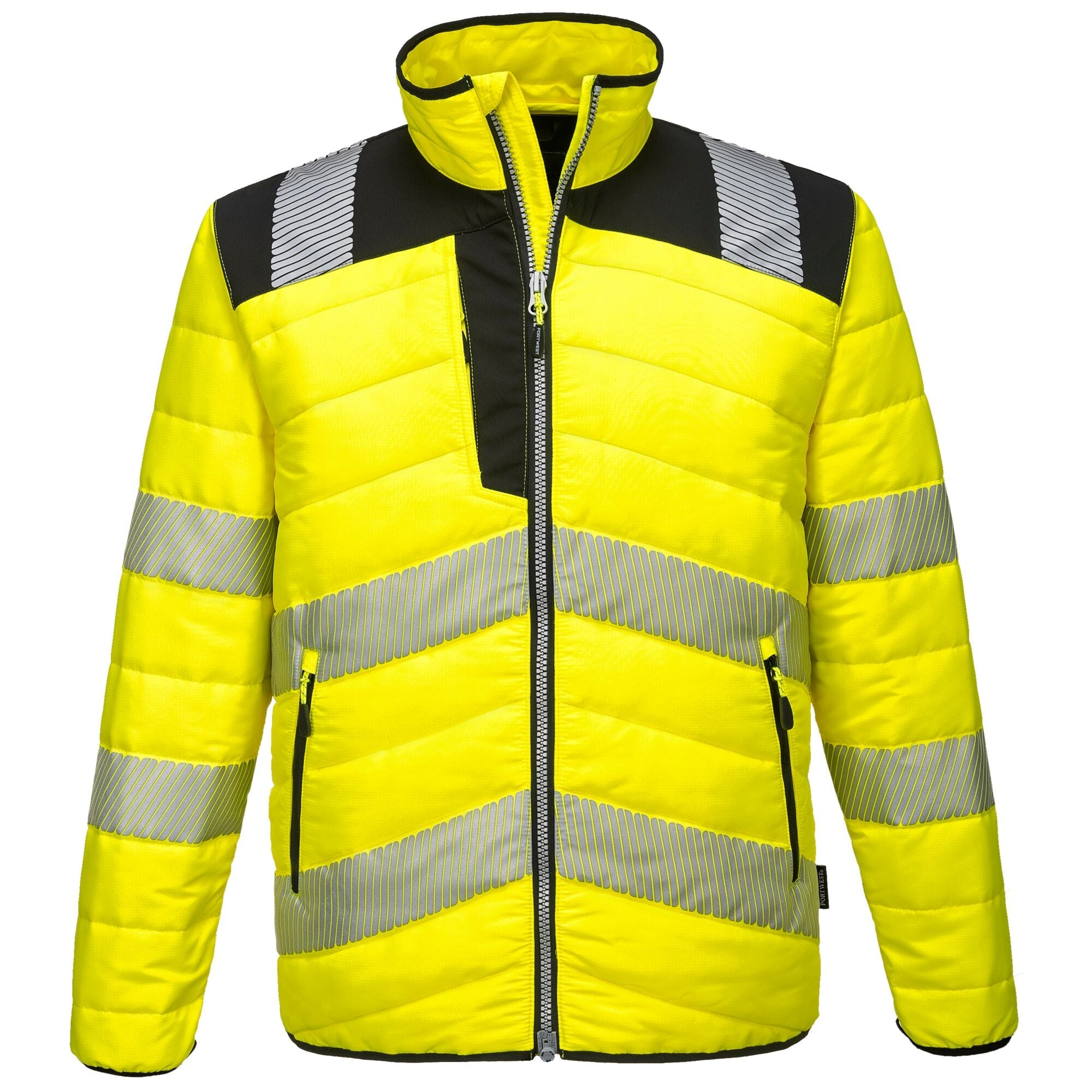 PW3 Hi-Vis gewatteerd Jack - Geel/Zwart