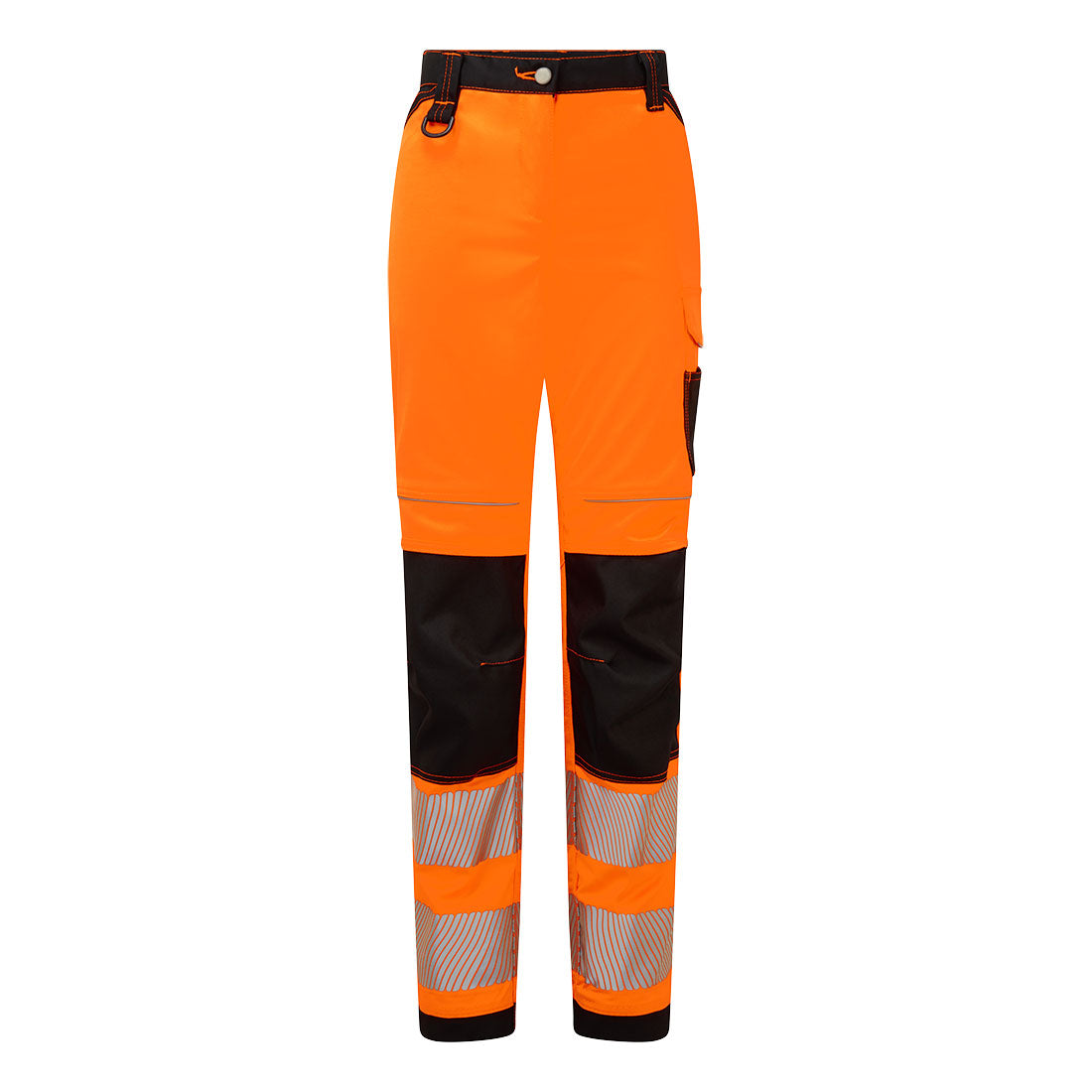 PW3 Hi-Vis Women's Stretch Work Trousers - Orange/Black