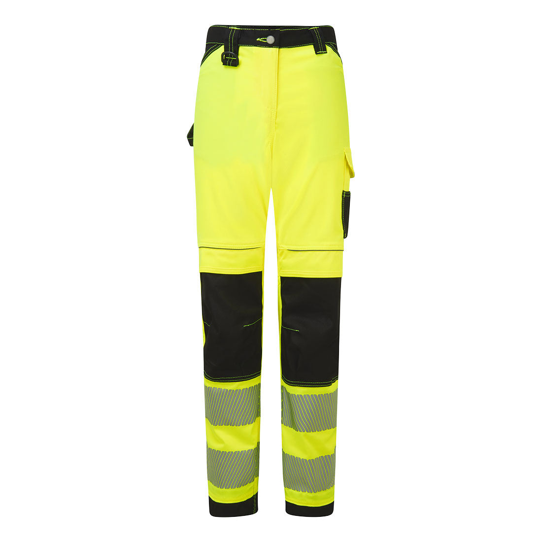 PW3 Hi-Vis Women's Stretch Work Trousers - Yellow/Black