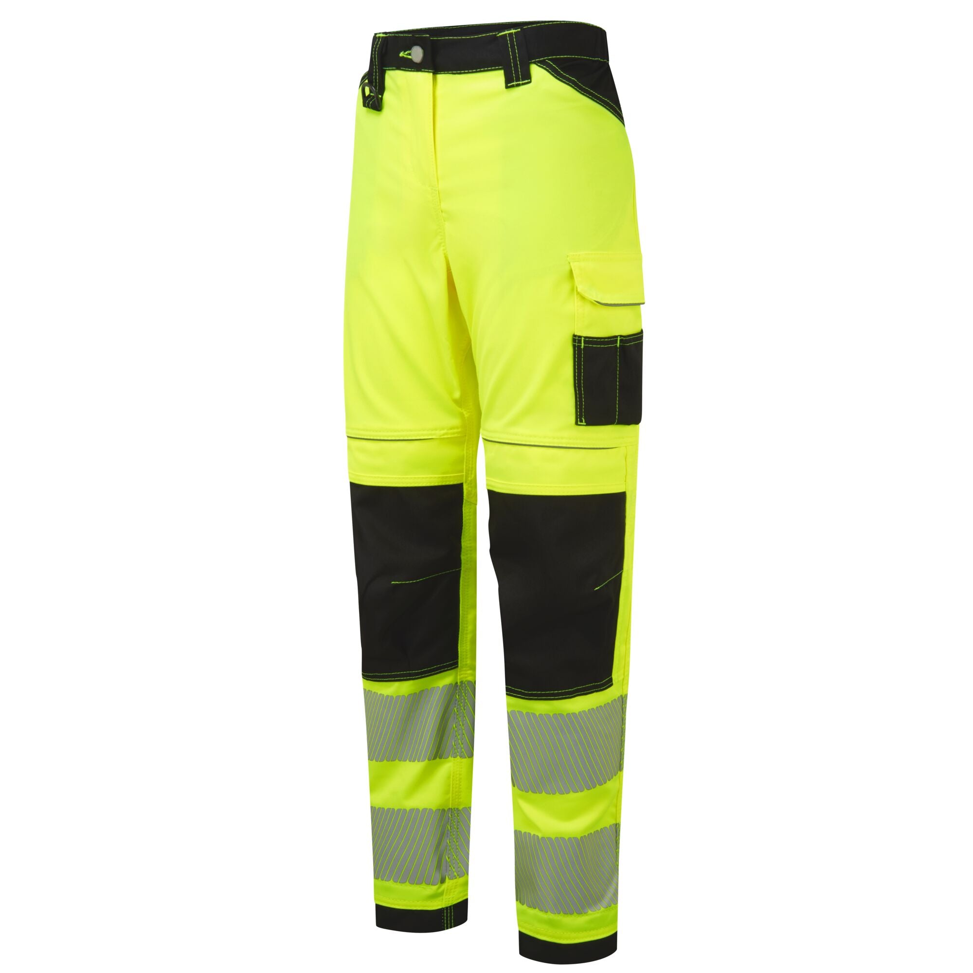 PW3 Hi-Vis Dames Stretch - Geel/Zwart - opname 2