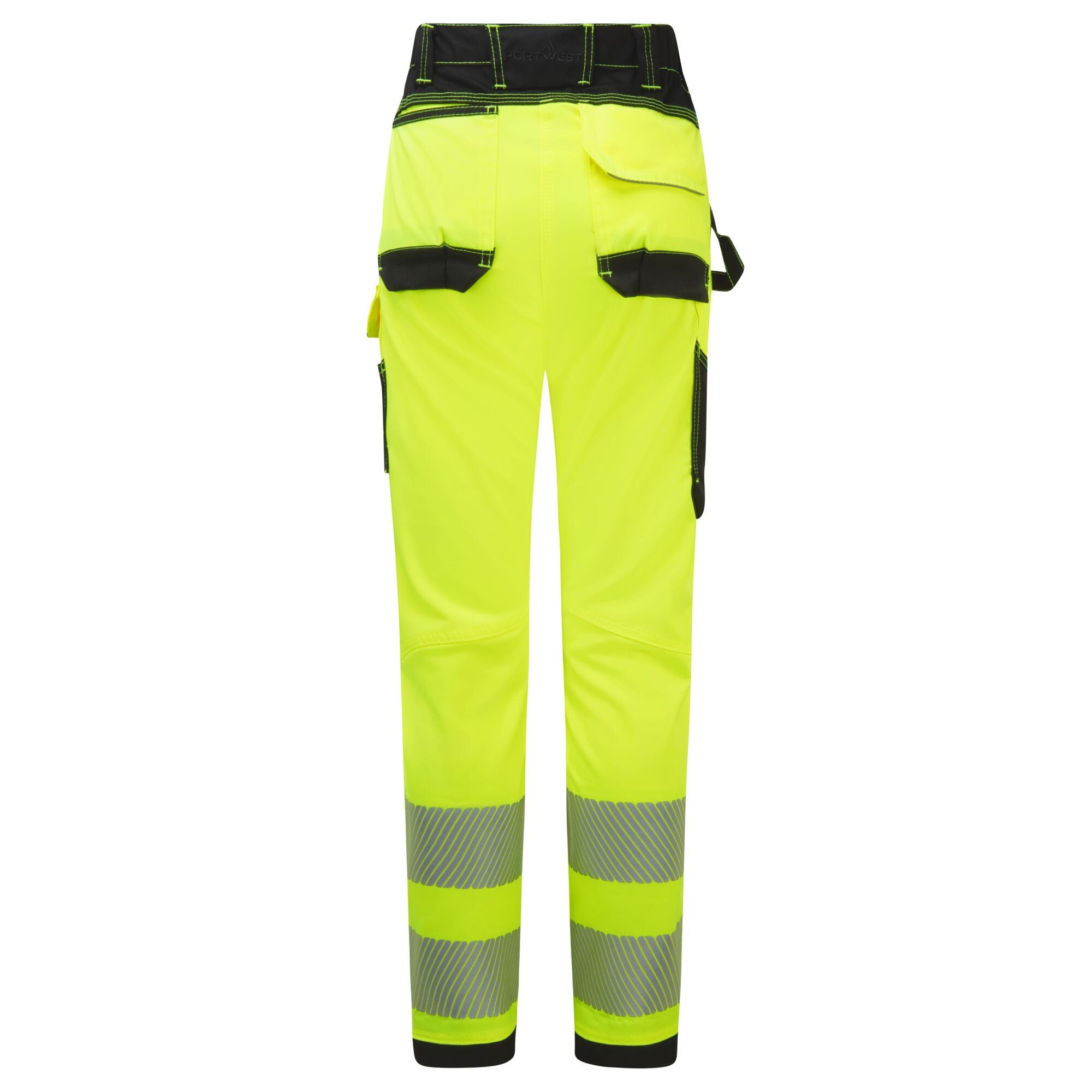 PW3 Hi-Vis Dames Stretch - Geel/Zwart - achterkant