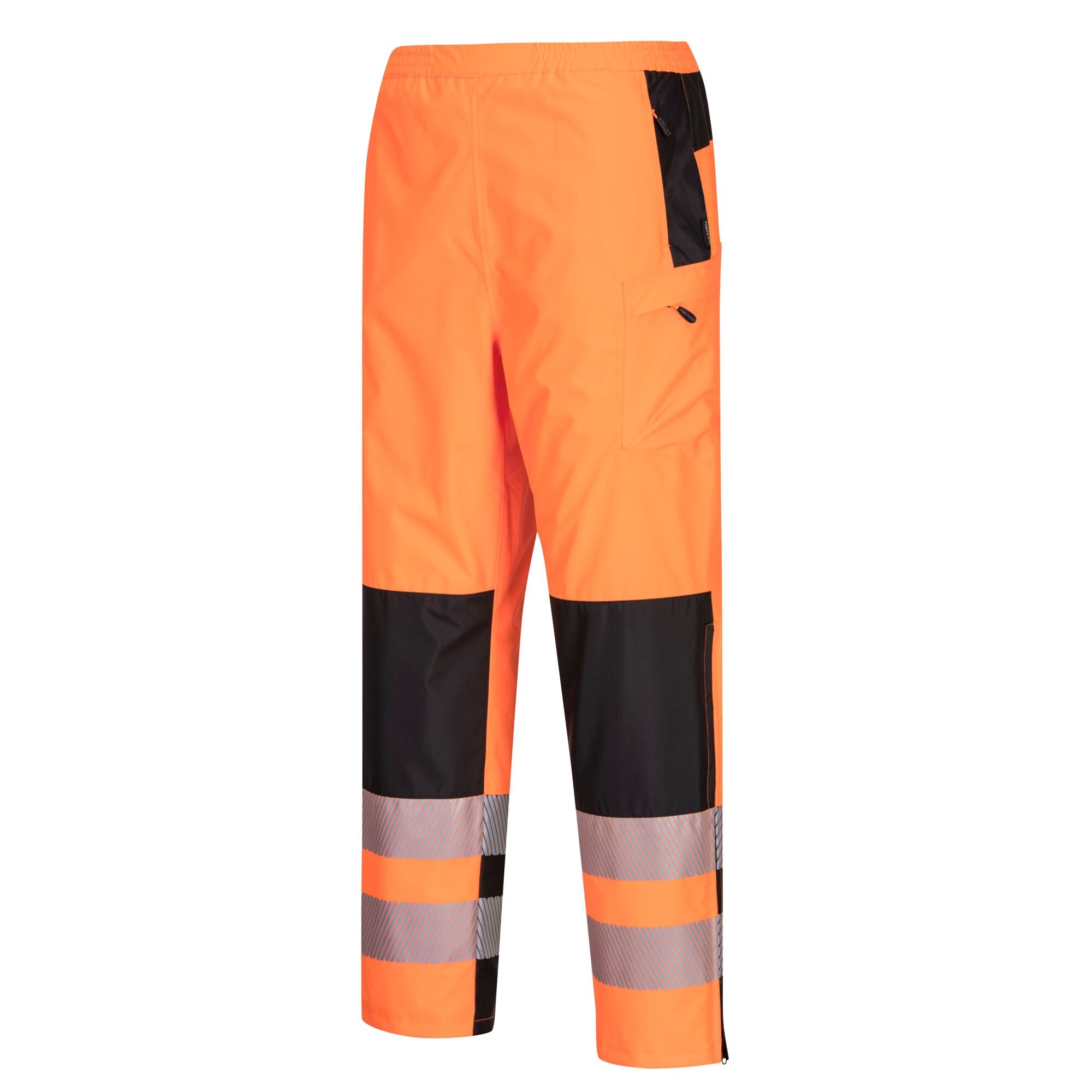 PW3 Hi-Vis Dames Regenbroek - Oranje/Zwart - opname 2