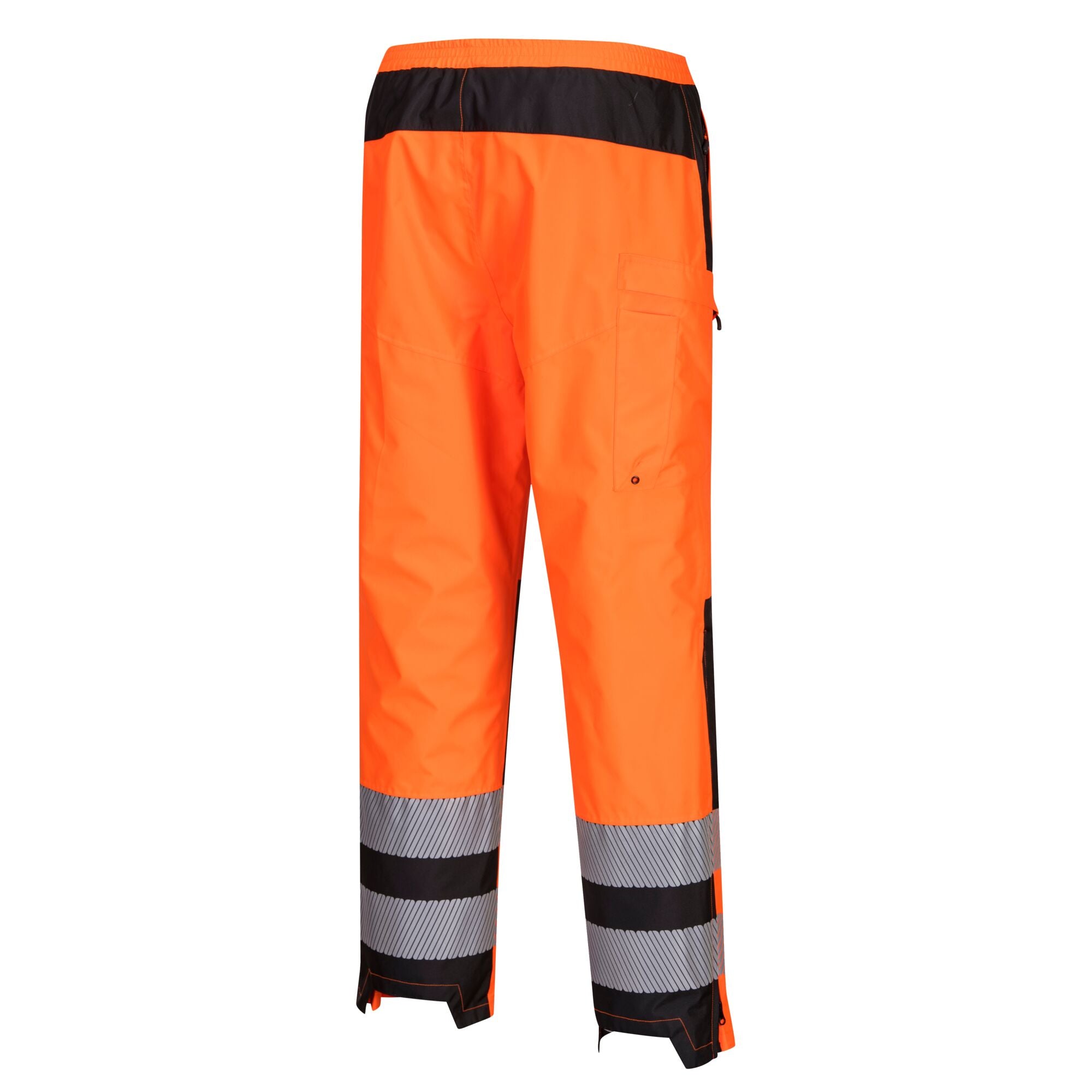 PW3 Hi-Vis Dames Regenbroek - Oranje/Zwart - opname 3