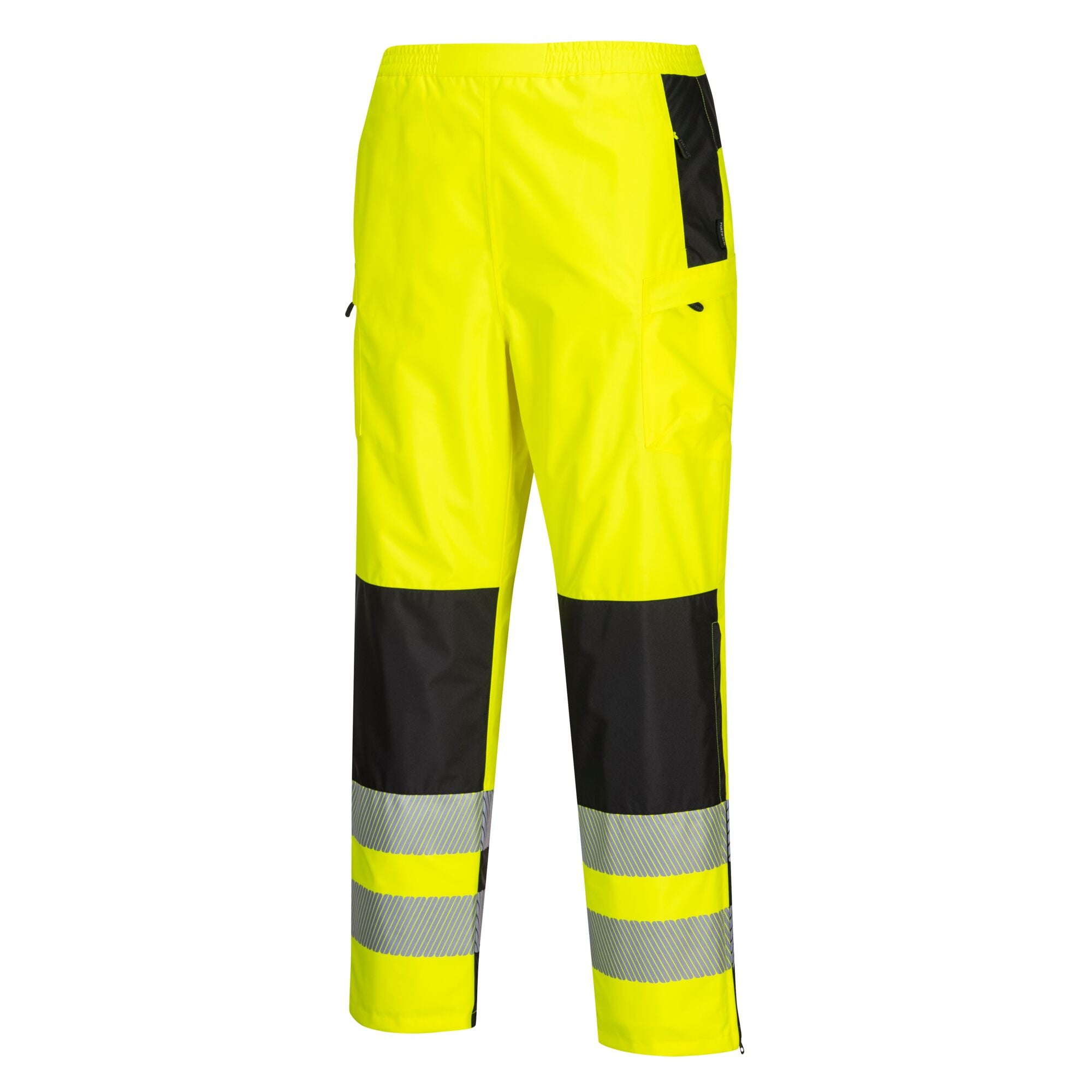 PW3 Hi-Vis Dames Regenbroek - Geel/Zwart - opname 2