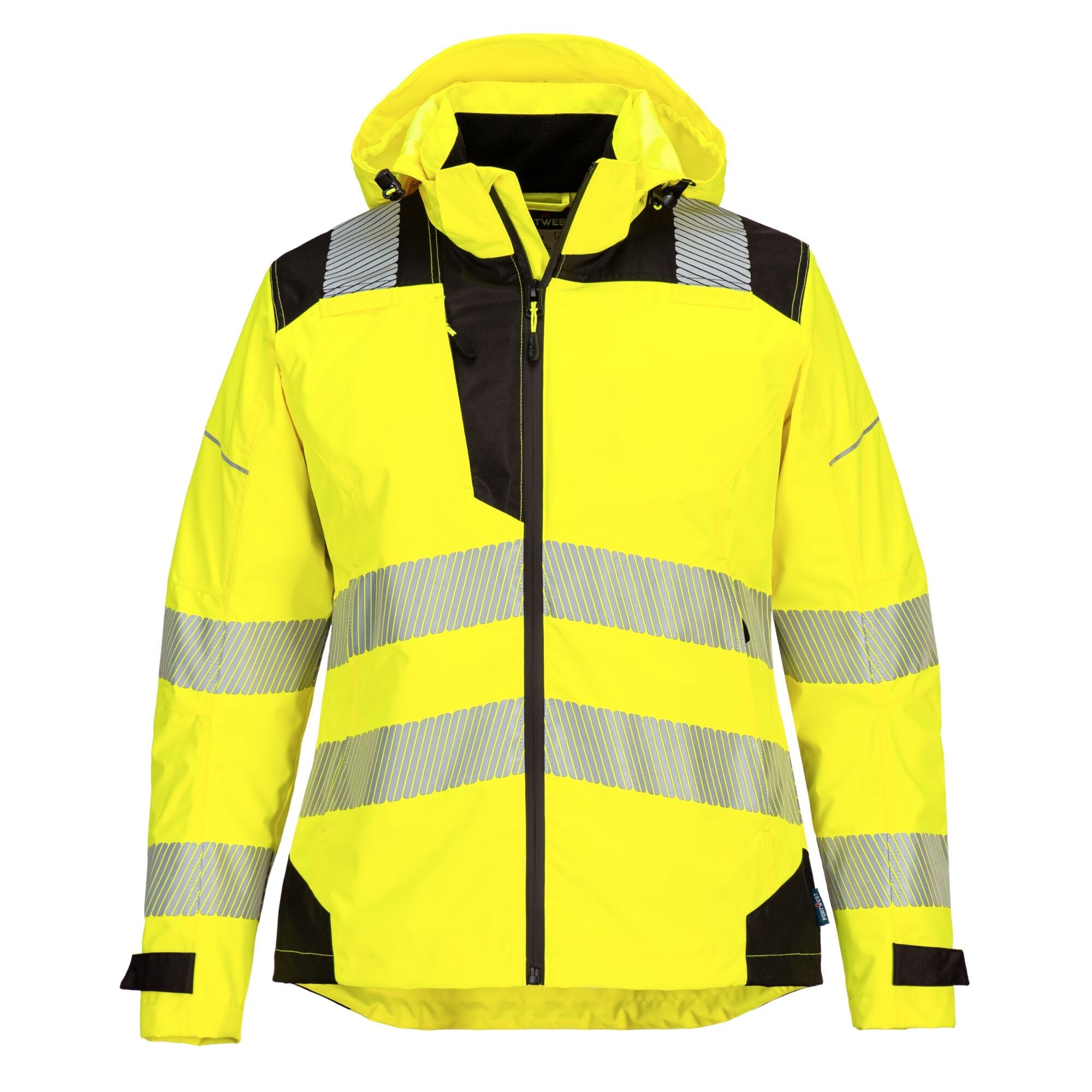 PW3 Hi-Vis Dames Regenjack - Geel/Zwart