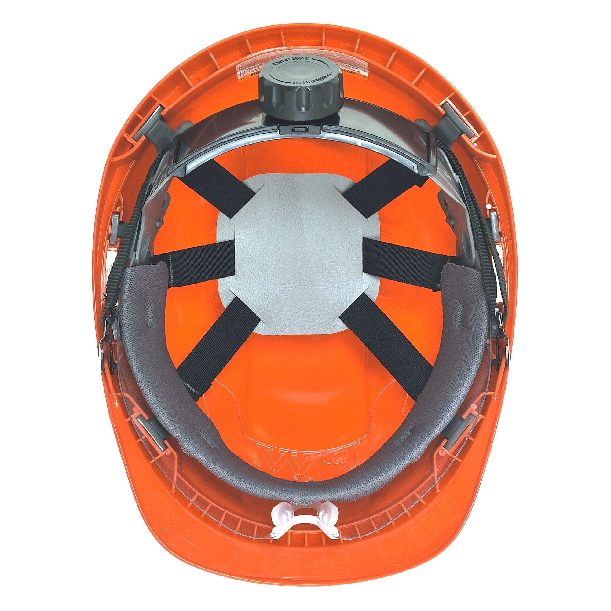 Endurance Plus Helm met Vizier - Oranje - achterkant