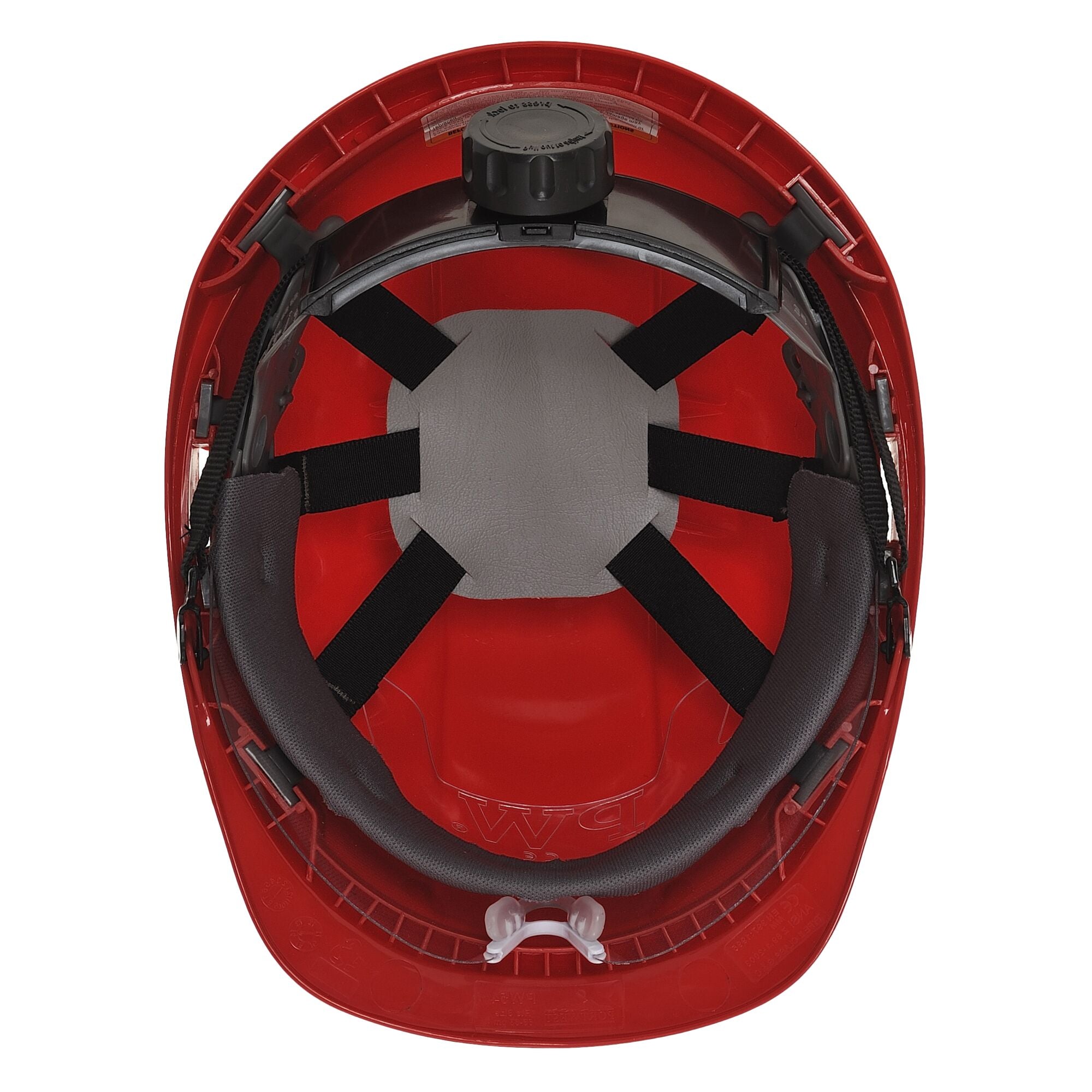 Endurance Plus Helm met Vizier - Rood - achterkant