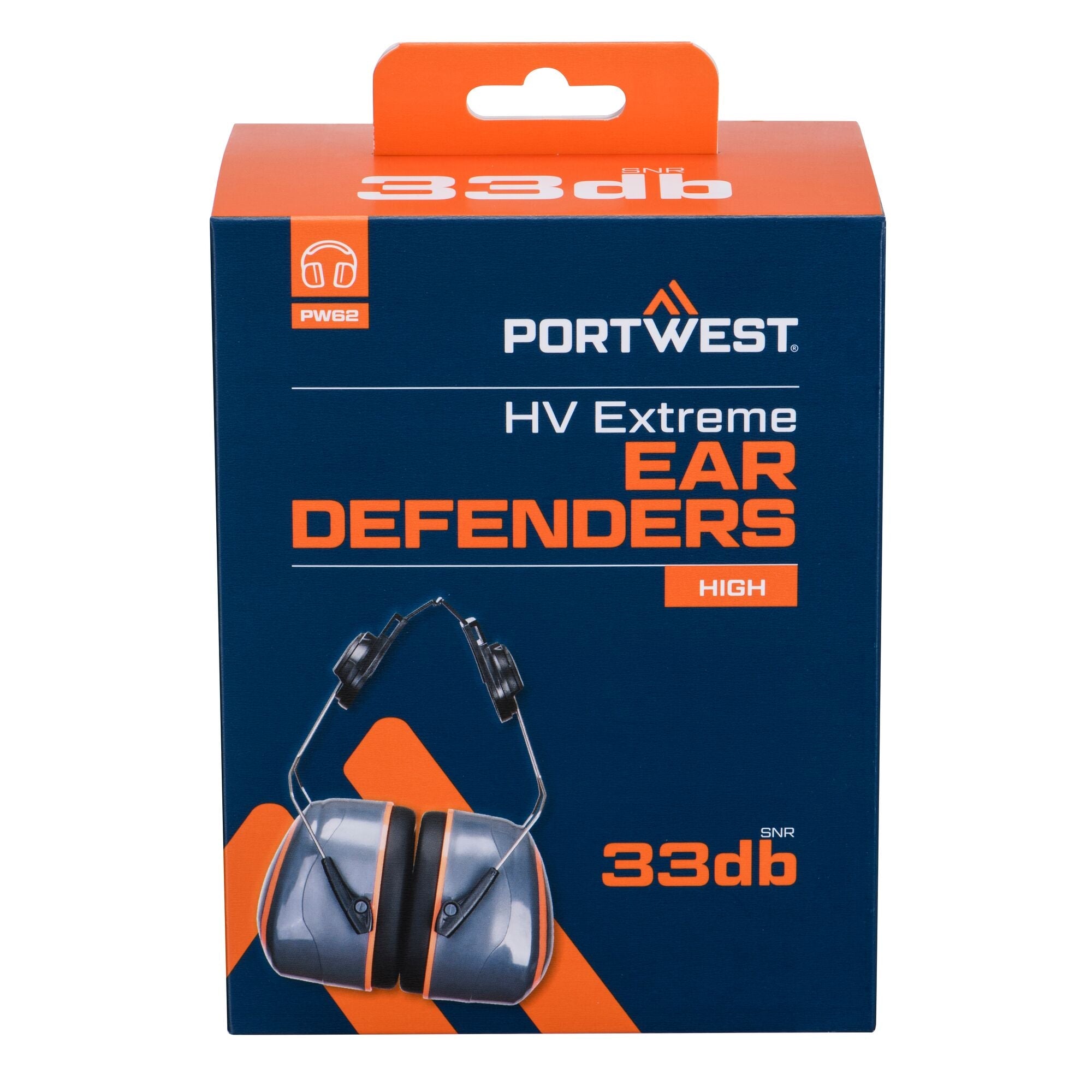HV Extreme gehoorbeschermer op helm gemonteerd - Grijs/Oranje - opname 2