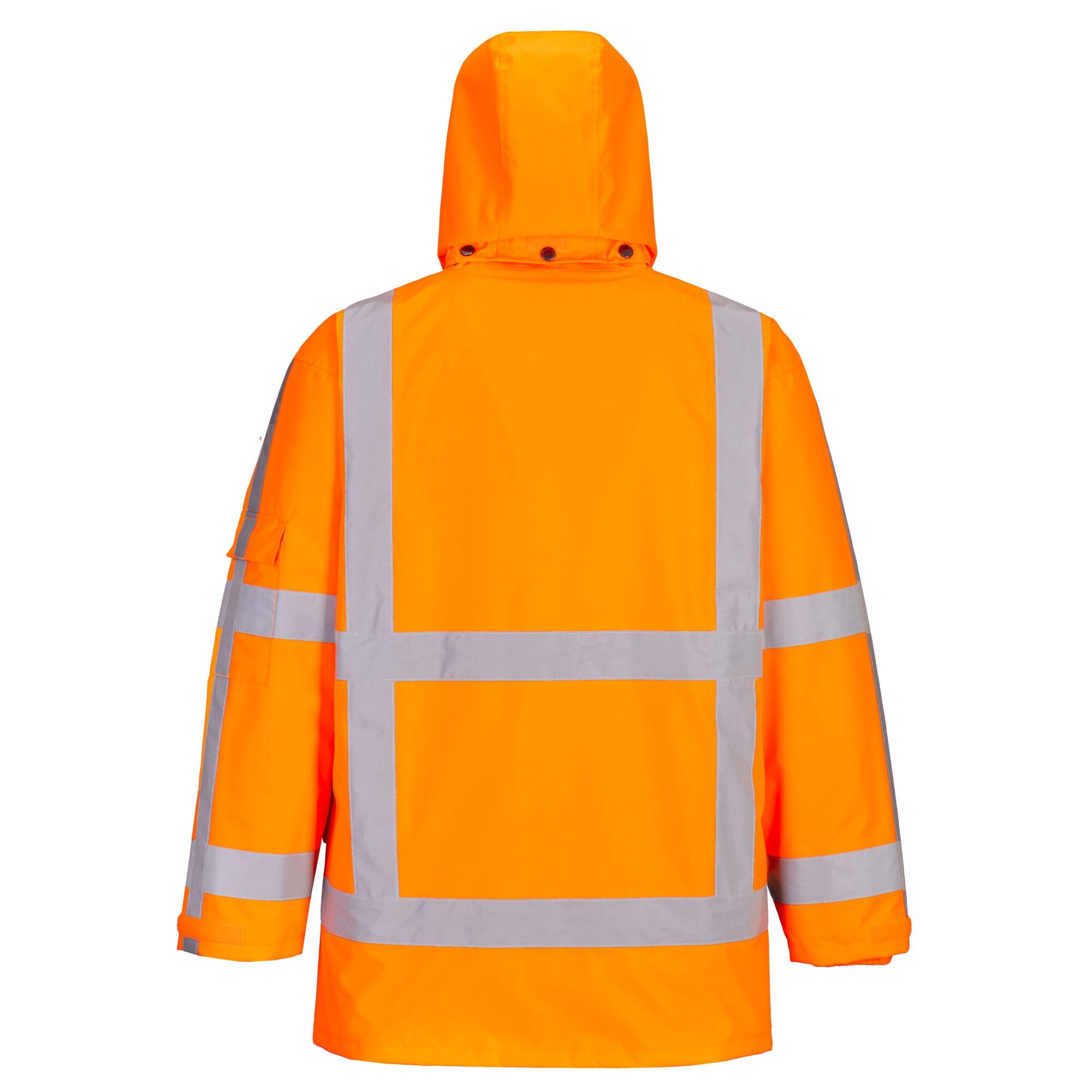 RWS Hi-Vis 3 in 1 Verkeersjas - Oranje - achterkant