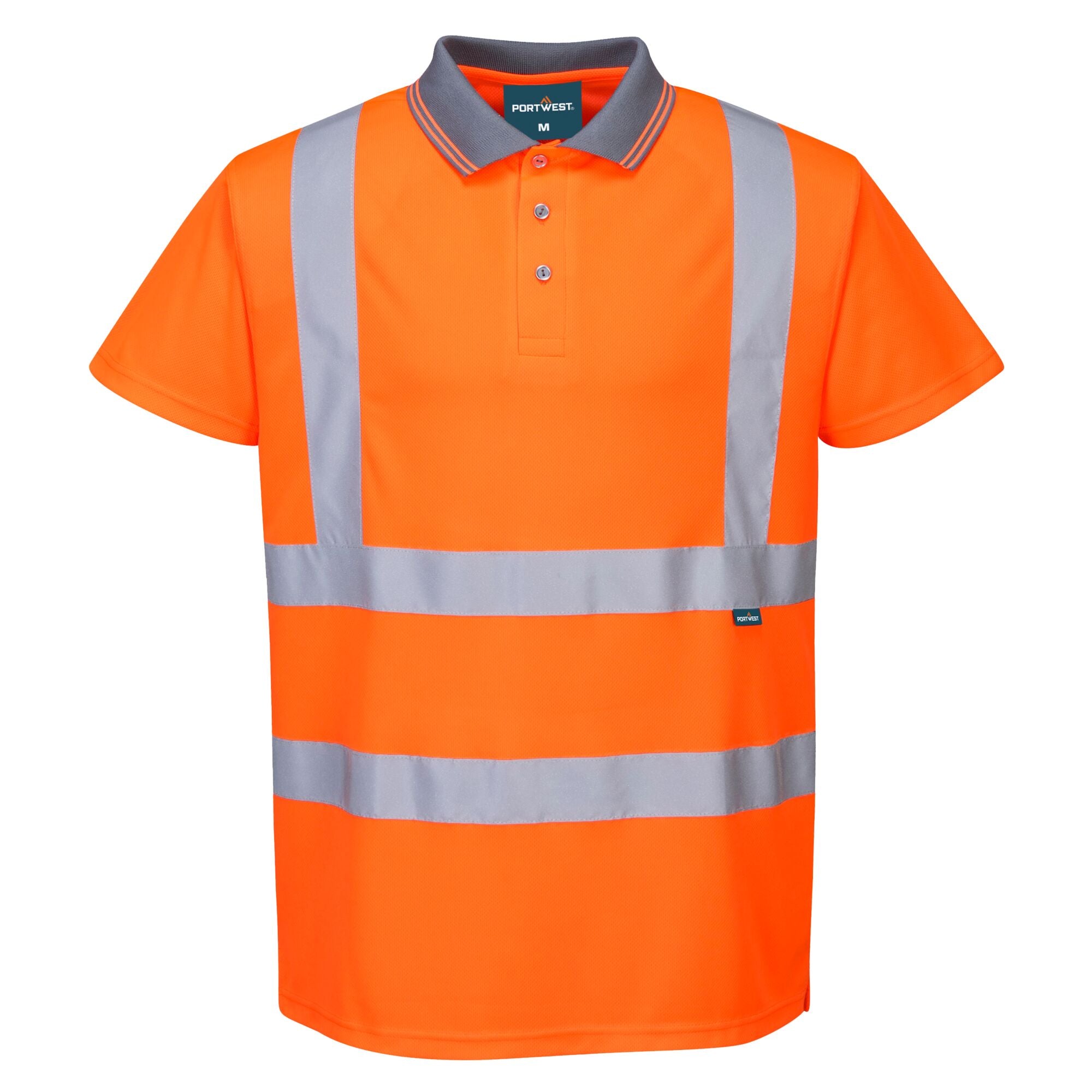 Hi-Vis Korte Mouw Polo RIS - Oranje