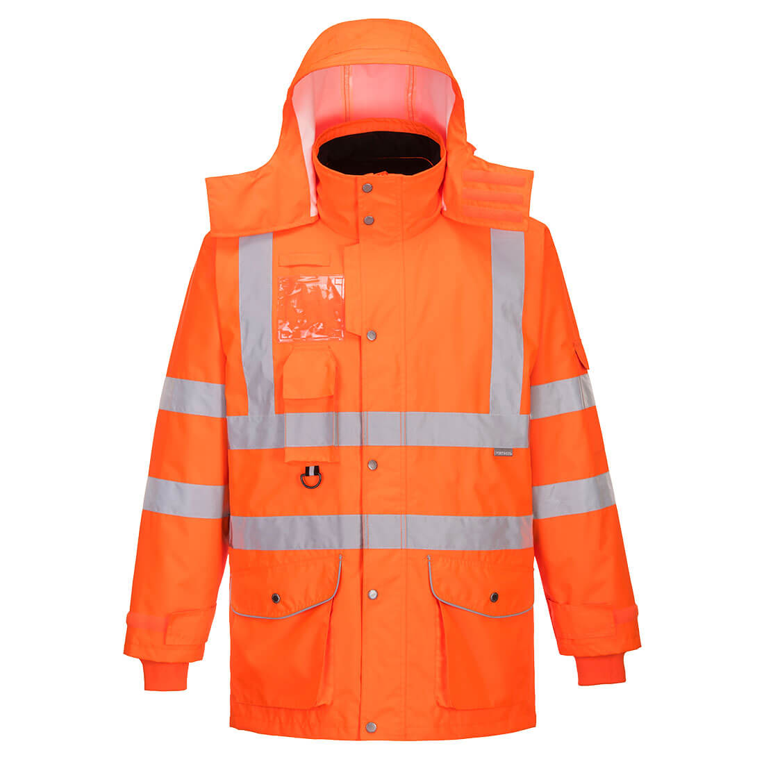 Portwest Hi-Vis Ademend 7-in-1 Verkeersjack Jas