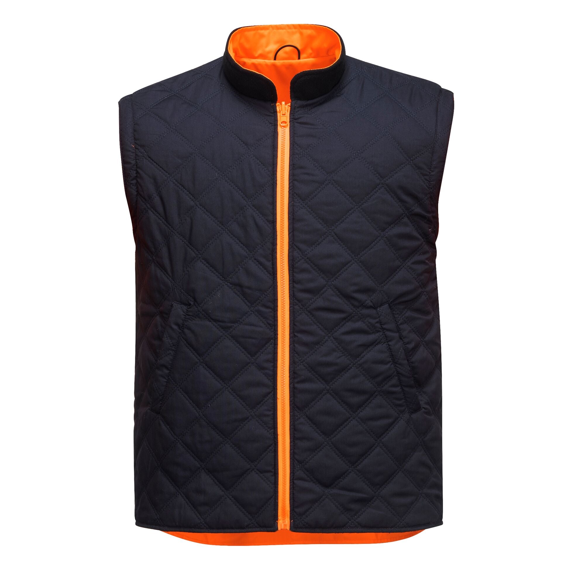 Hi-Vis Ademend 7-in-1 Verkeersjack - Oranje - opname 7