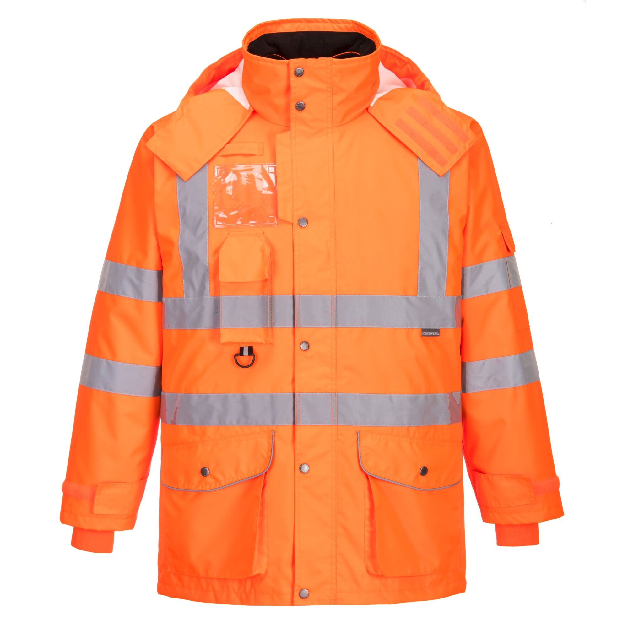 Hi-Vis Ademend 7-in-1 Verkeersjack - Oranje