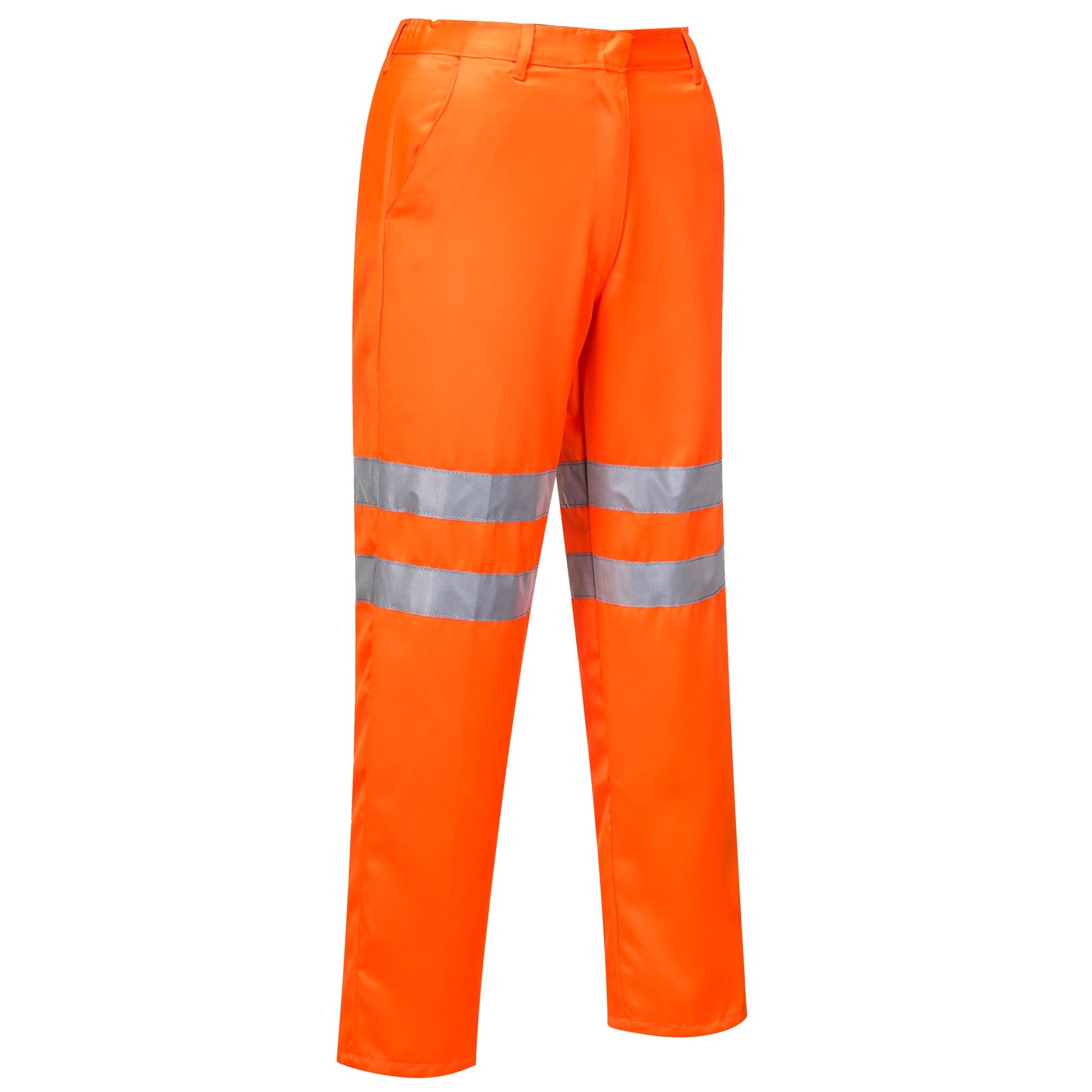 Hi-Vis polykatoen servicebroek - Oranje - opname 2