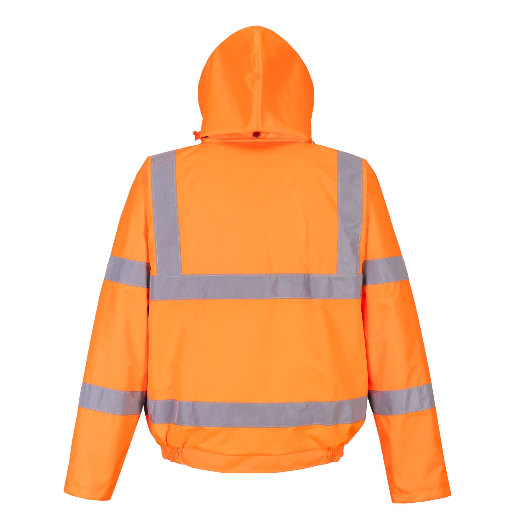 Hi-Vis Ademende Bomberjack - Oranje - achterkant