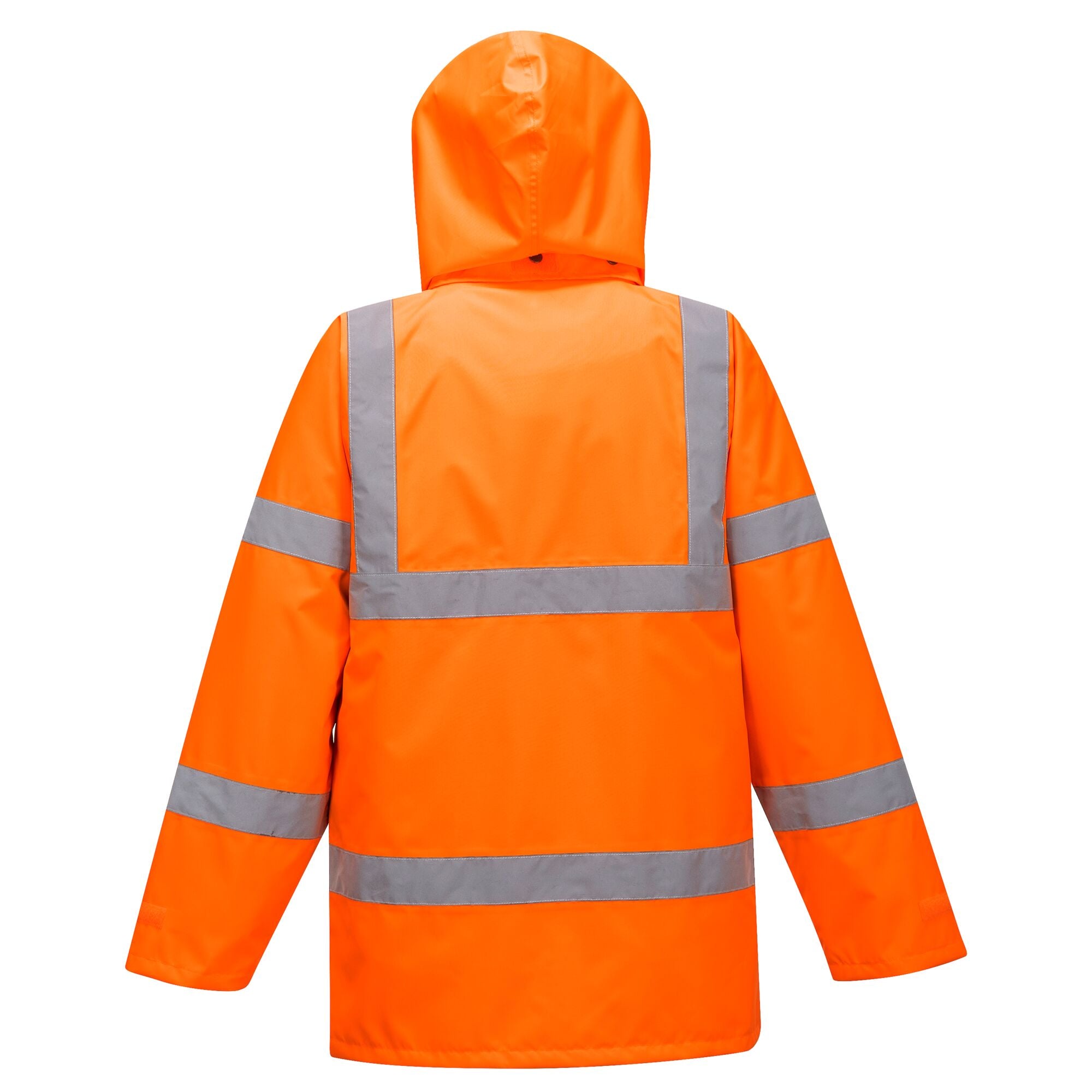 Hi-Vis Ademend Jack Jas (interactive) - Oranje - achterkant