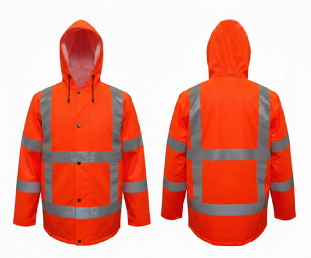 Bestex Regenjas RWS PU stretch oranje