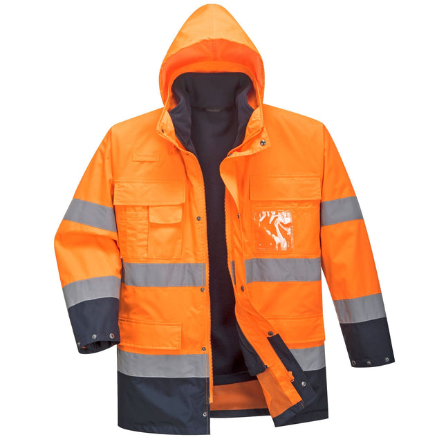 Hi-Vis Lite 3 in 1 contrast Jack - Oranje/Marine