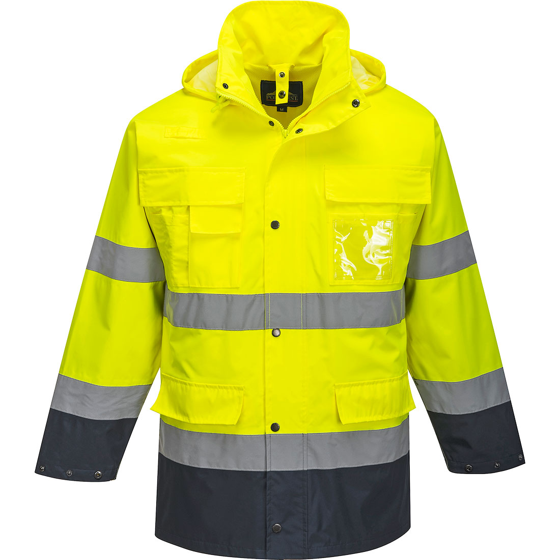 Hi-Vis 3-in-1 Contrast Lite Jacket - Yellow/Navy