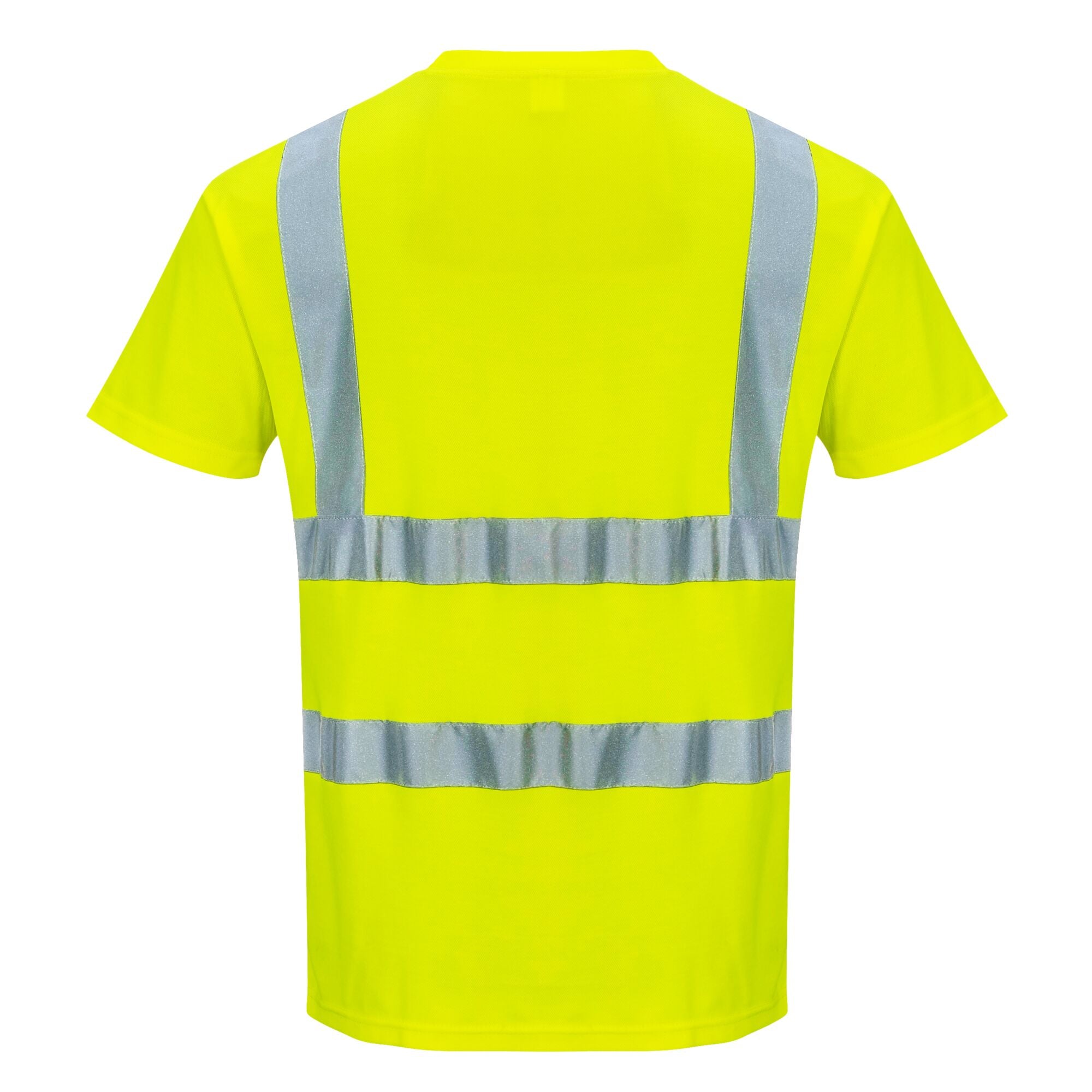 Katoen Comfort T-Shirt - Geel - achterkant