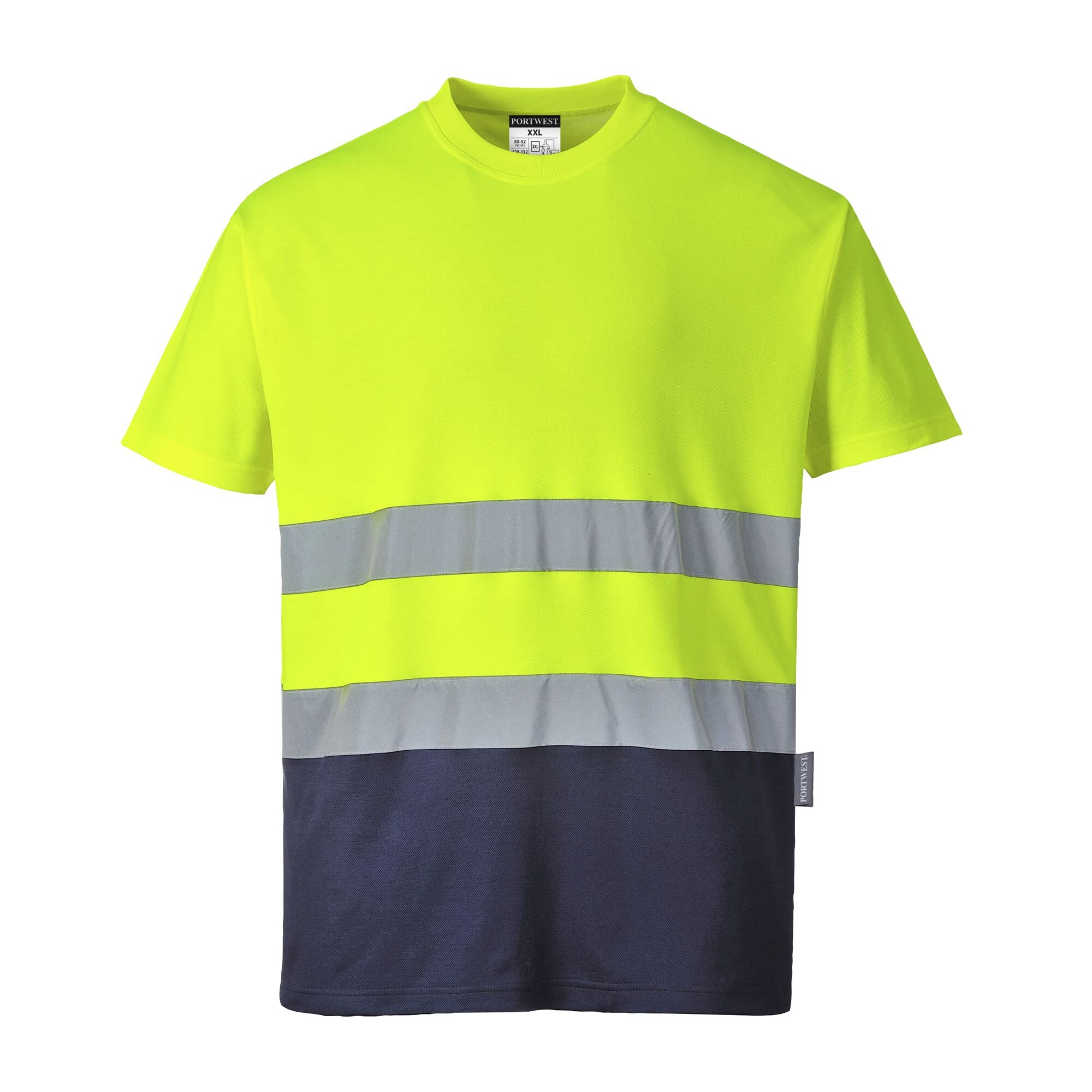 Tweekleuren Katoenen Comfort - Geel/Marine