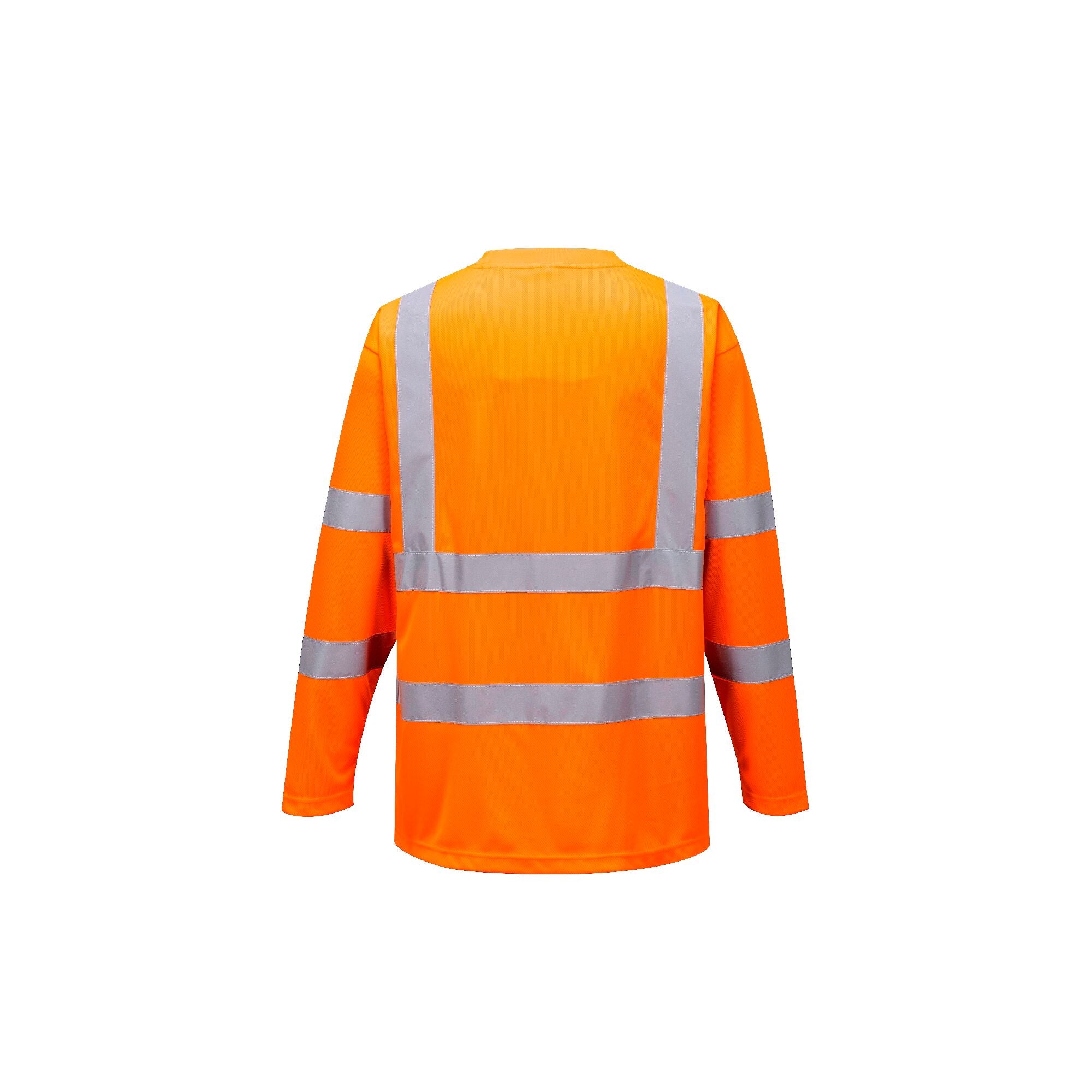 Hi-Vis T-shirt lange mouw - Oranje - achterkant