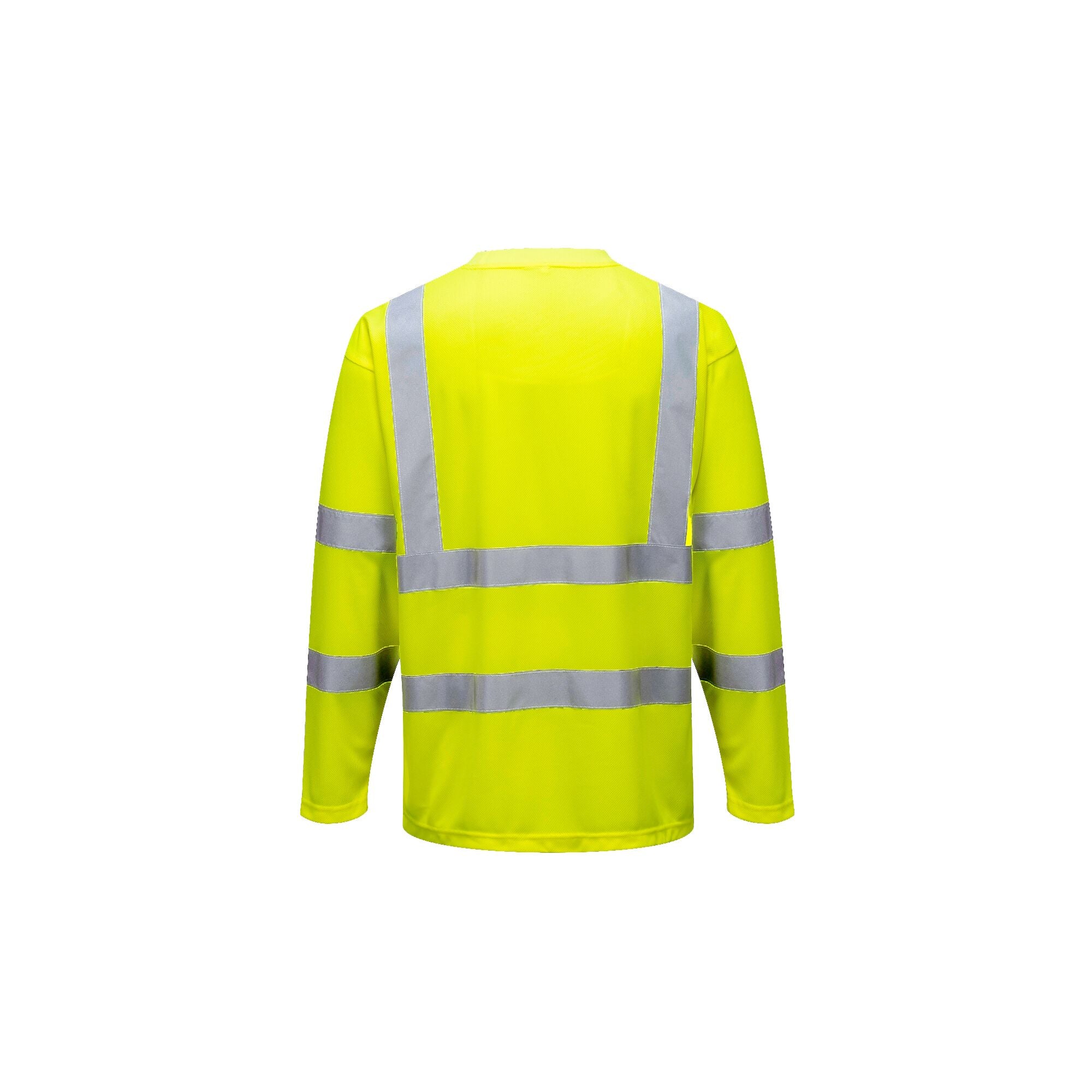 Hi-Vis T-shirt lange mouw - Geel - achterkant