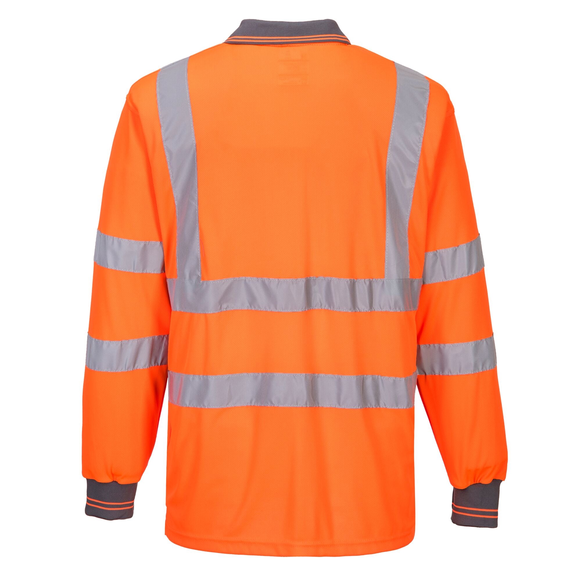 Hi-Vis Lange Mouw - Oranje - achterkant