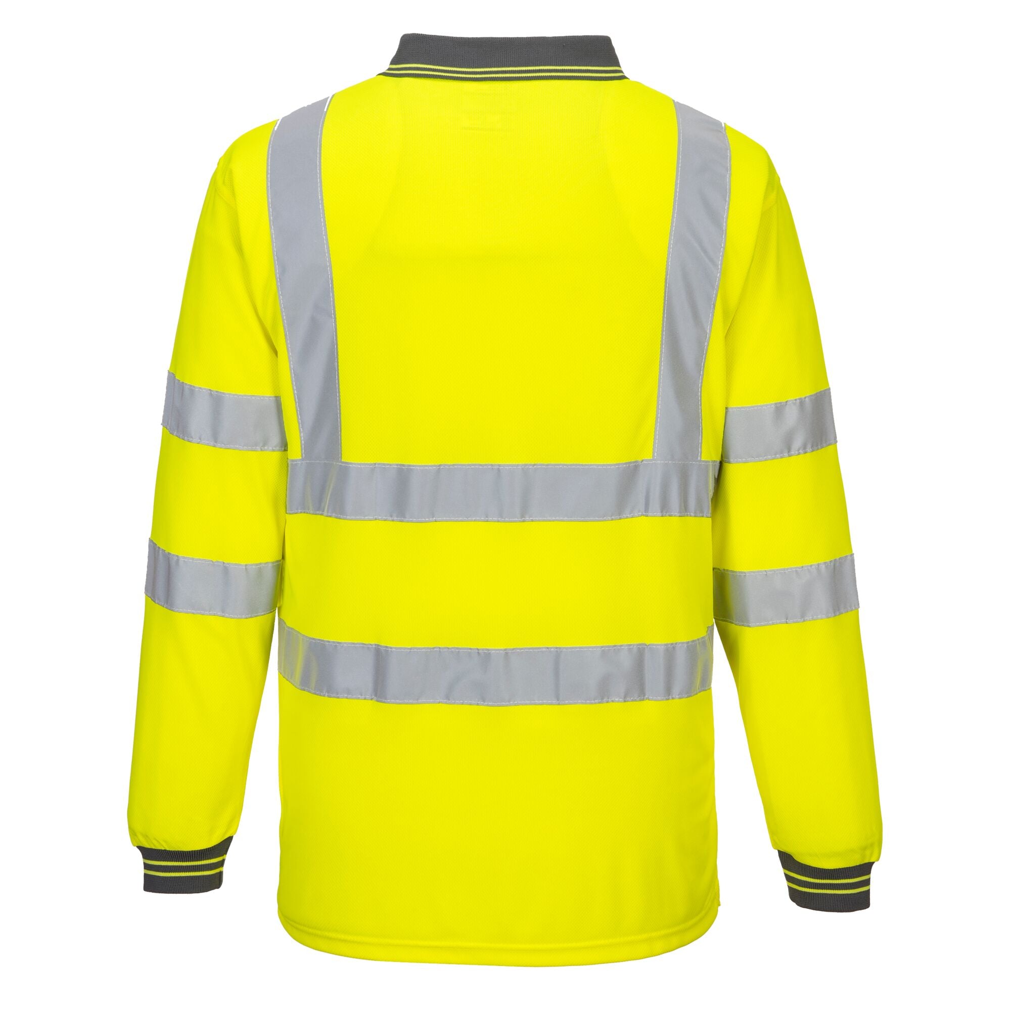 Hi-Vis Lange Mouw - Geel - achterkant