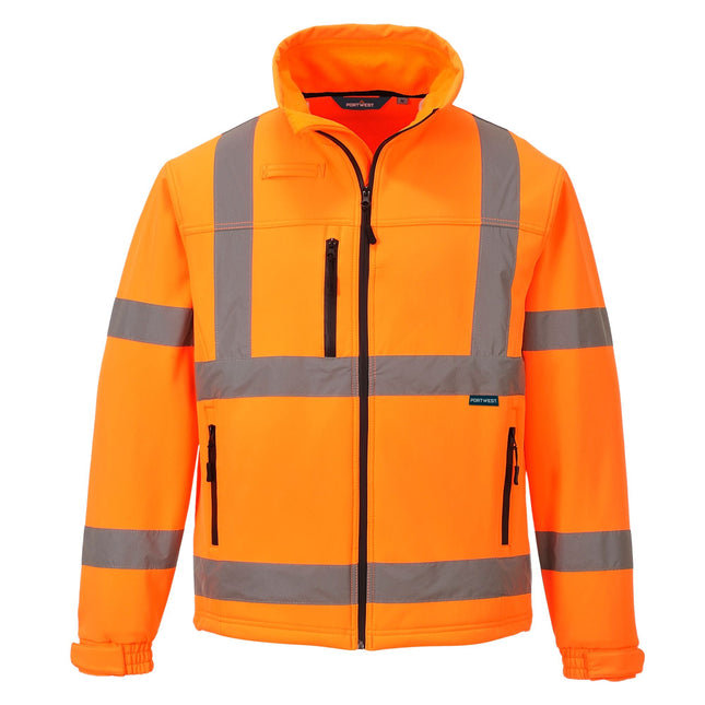Hi-Vis Klassiek Softshell Jack Softshell jas (3L) - Oranje