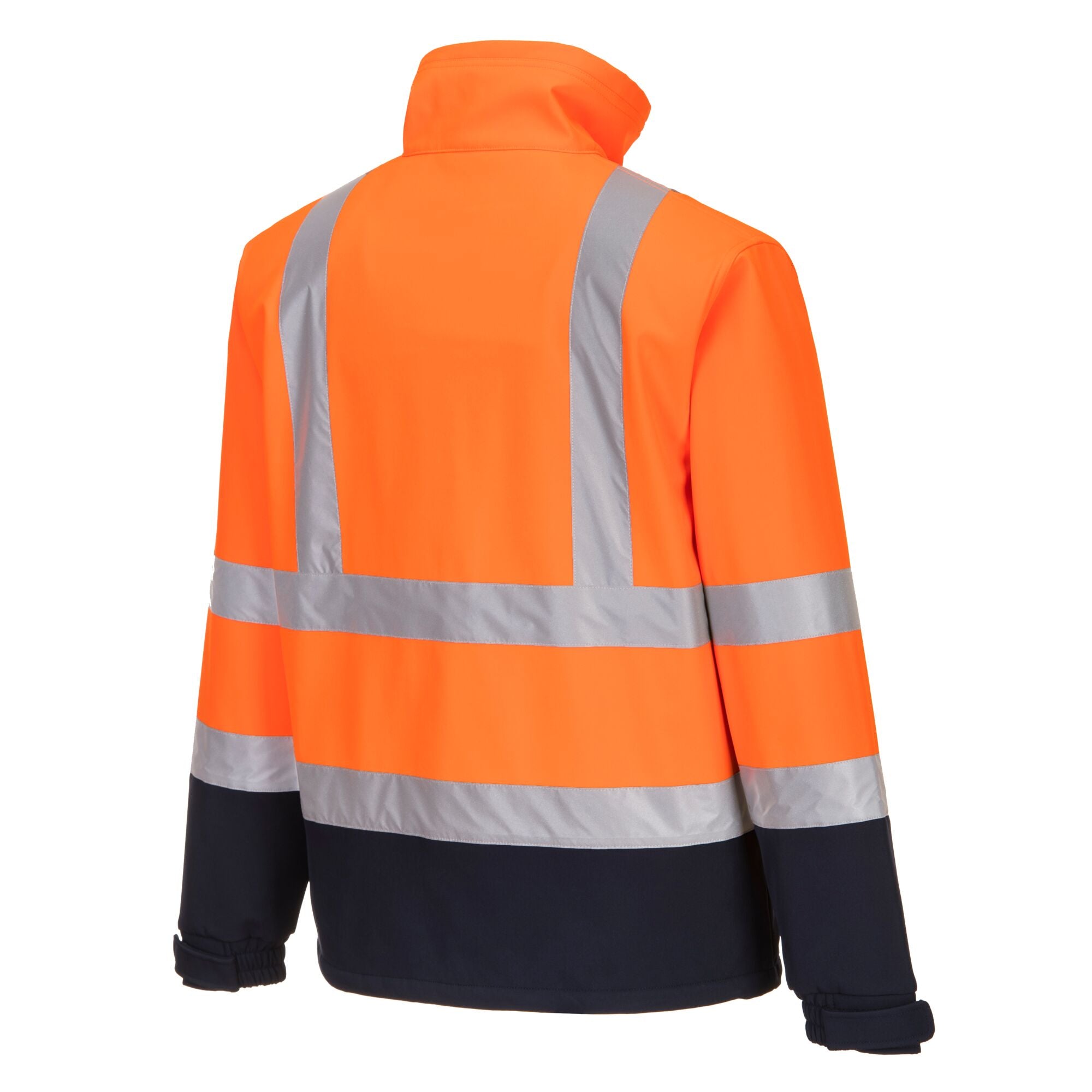 Hi-Vis contrast Softshell Softshell jas (3L) - Oranje/Marine - opname 3