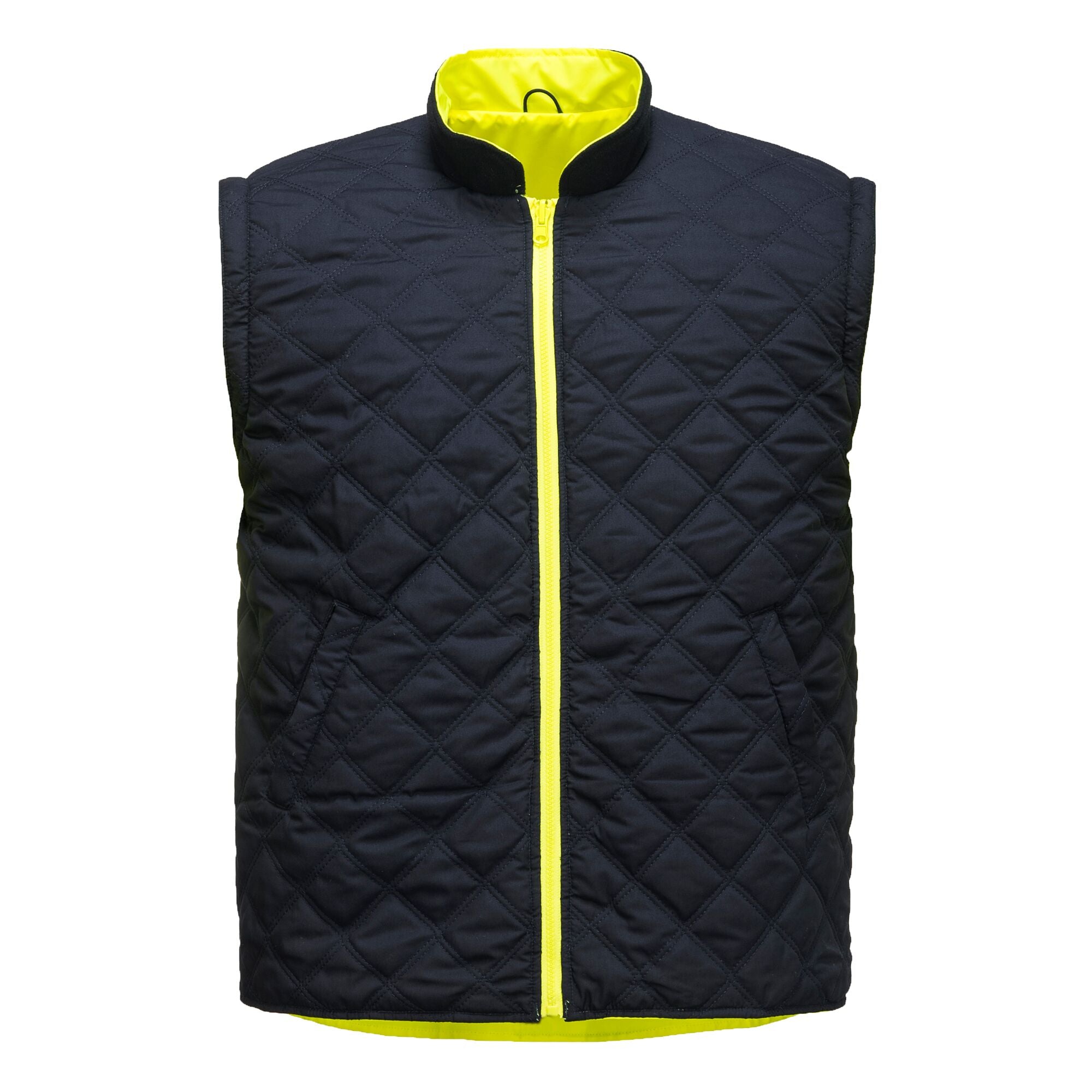 Ademend Hi-Vis 7-in-1 Verkeersjack - Geel - opname 9