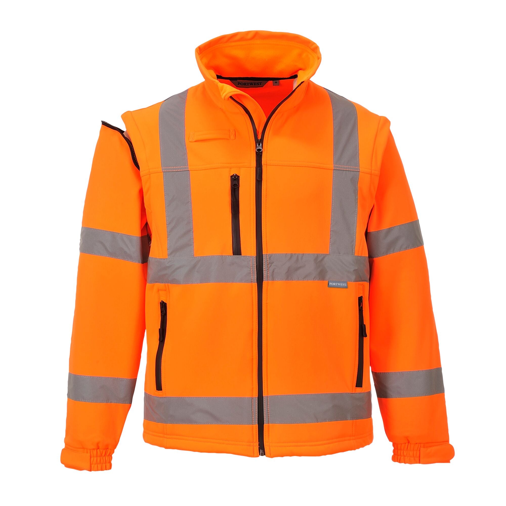 Hi-Vis Softshell Jack Softshell jas (3L) - Oranje - opname 2