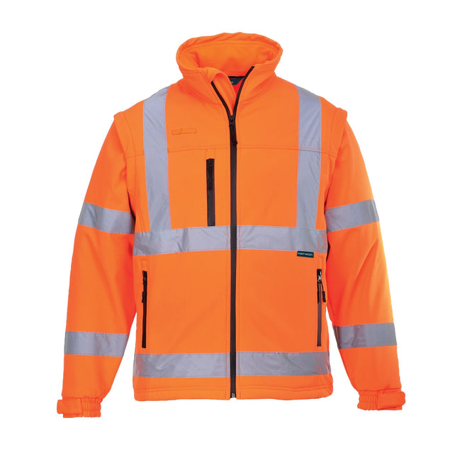 Hi-Vis Softshell Jack Softshell jas (3L) - Oranje