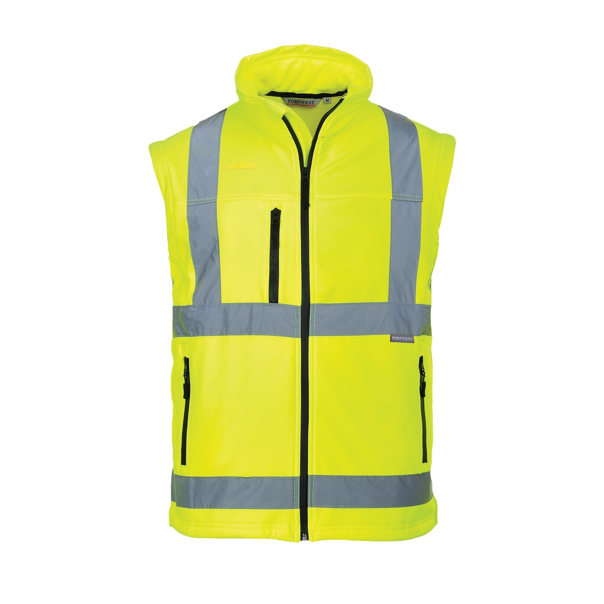 Hi-Vis Softshell Jack Softshell jas (3L) - Geel - opname 2