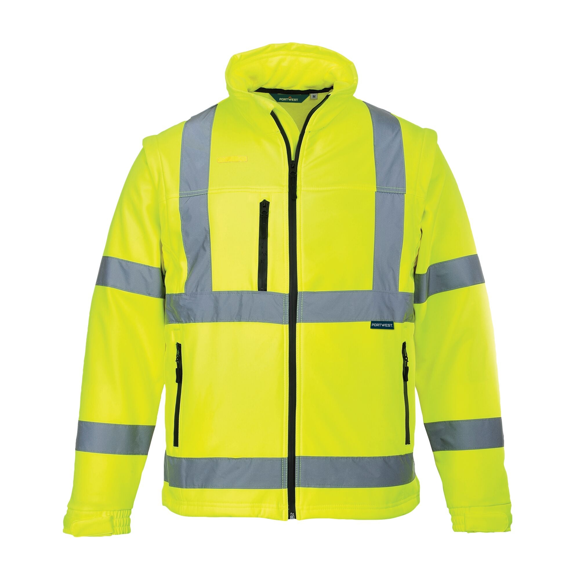 Hi-Vis Softshell Jack Softshell jas (3L) - Geel