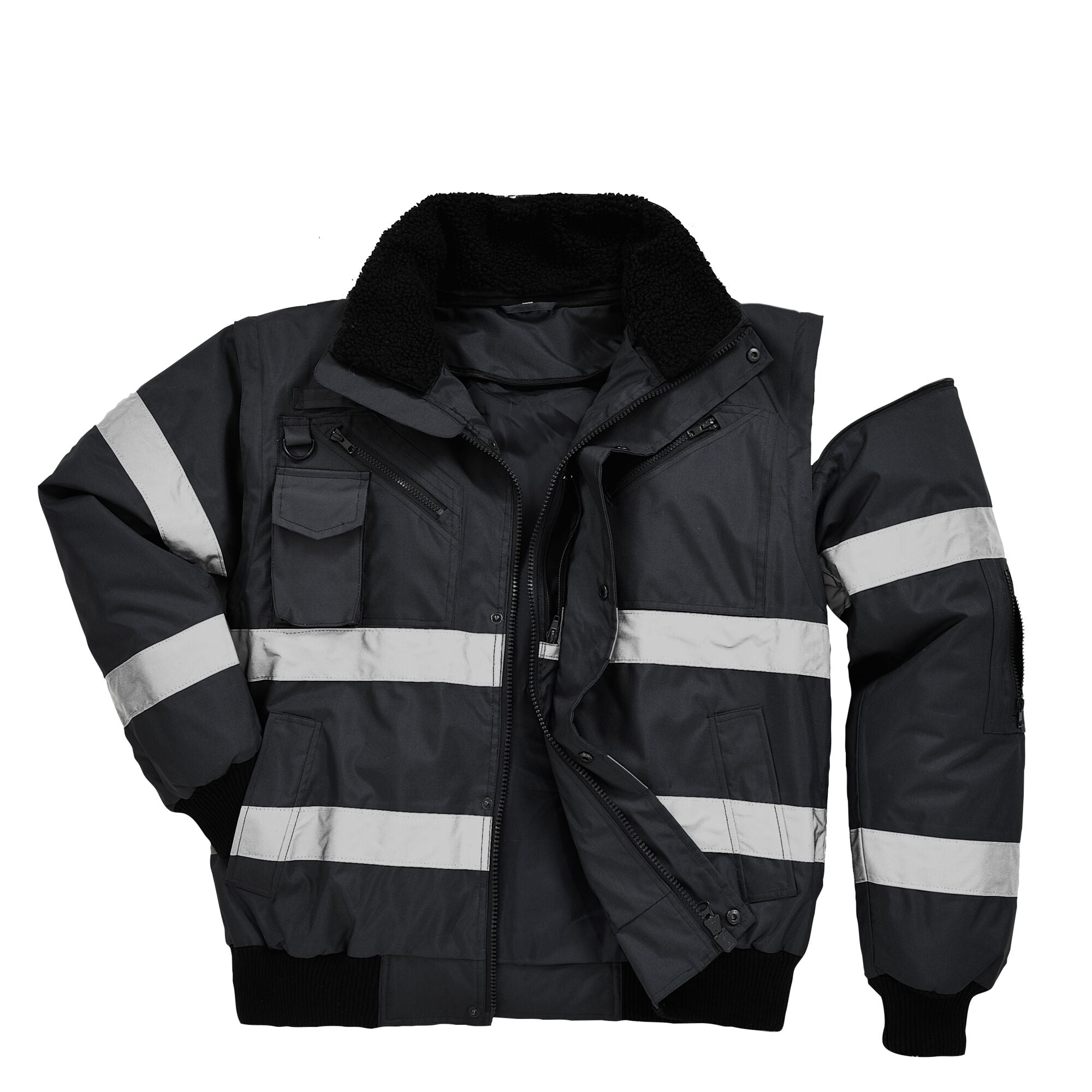 Iona 4-in-1 Bomberjack - Zwart - opname 2