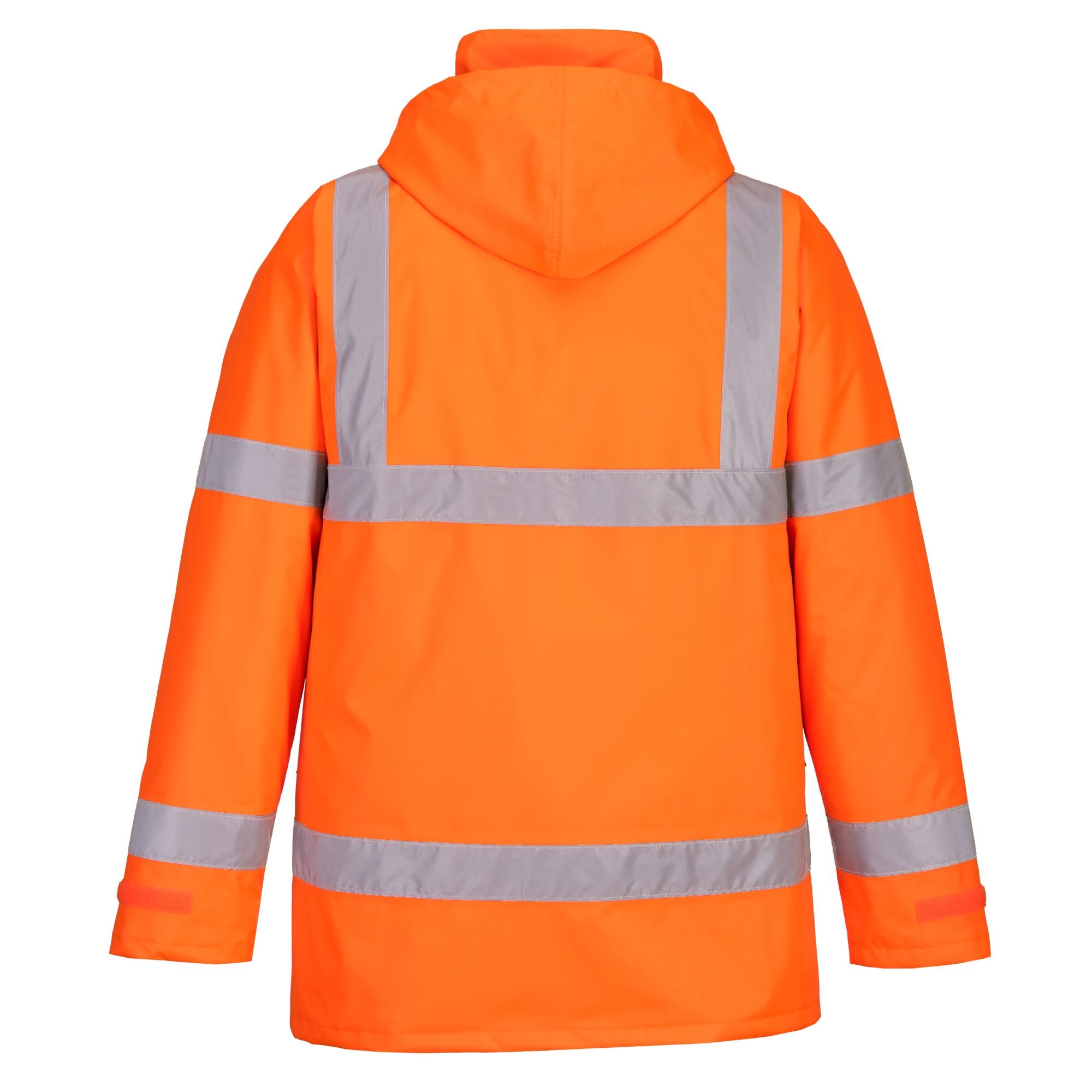 Winter Hi-Vis Verkeersjack - Oranje - achterkant