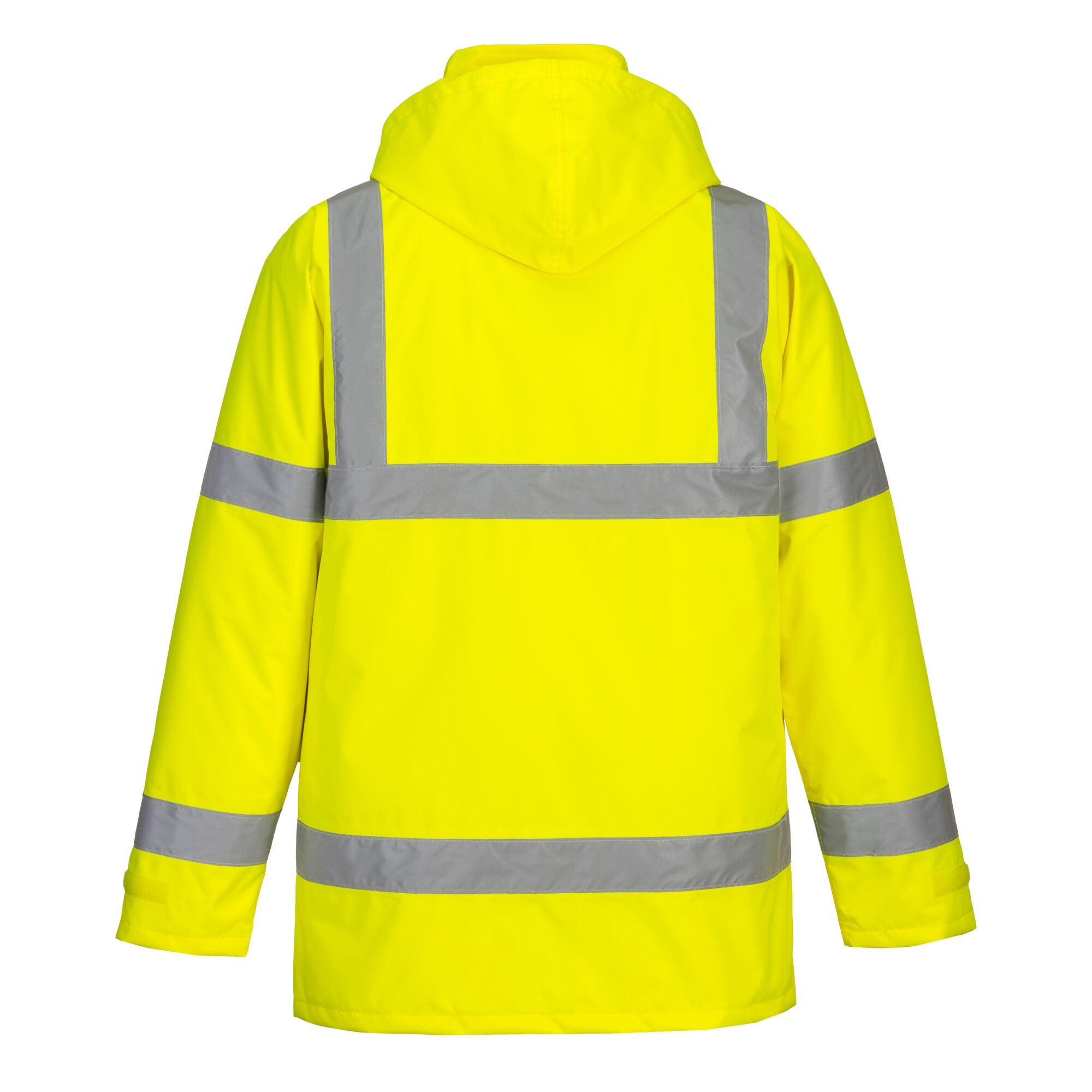 Winter Hi-Vis Verkeersjack - Geel - achterkant