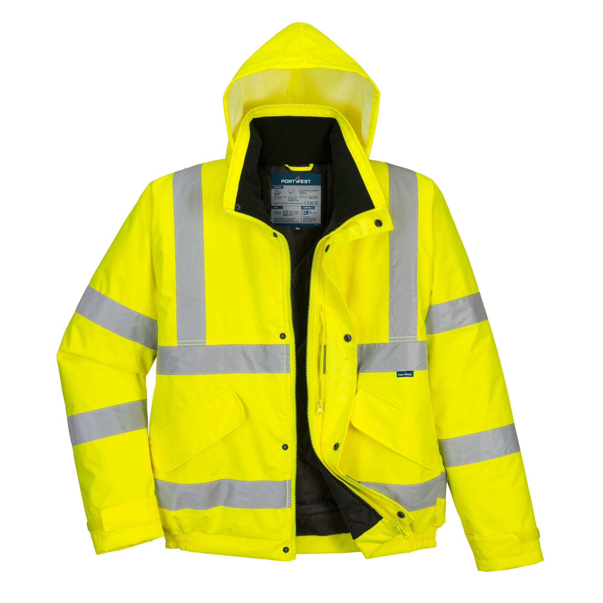 Hi-Vis Bomberjack - Geel - opname 2