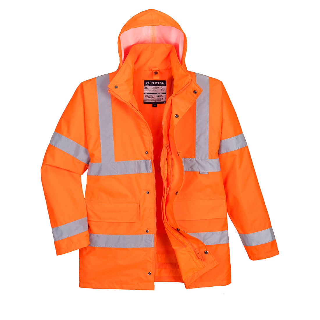 Hi-Vis 4-in-1 Traffic Jacket - Orange