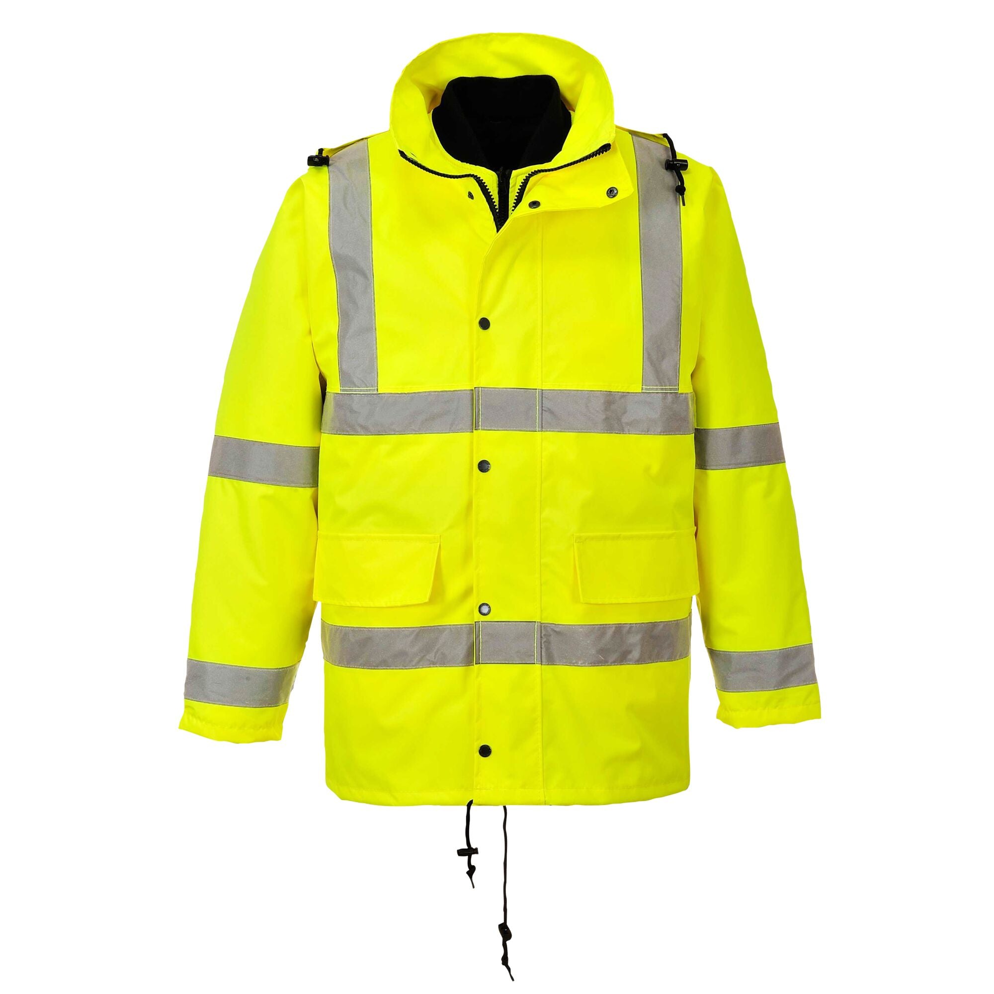 Hi-Vis 4-in-1 Verkeersjack - Geel - opname 4