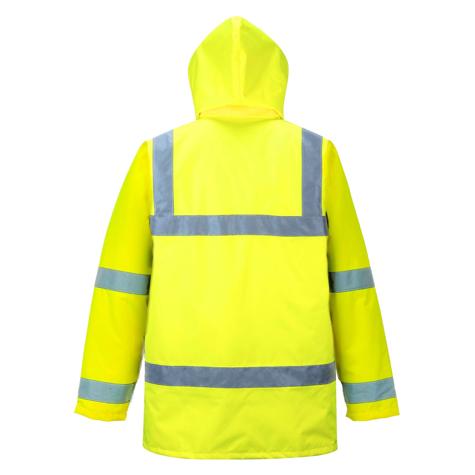 Hi-Vis 4-in-1 Verkeersjack - Geel - achterkant