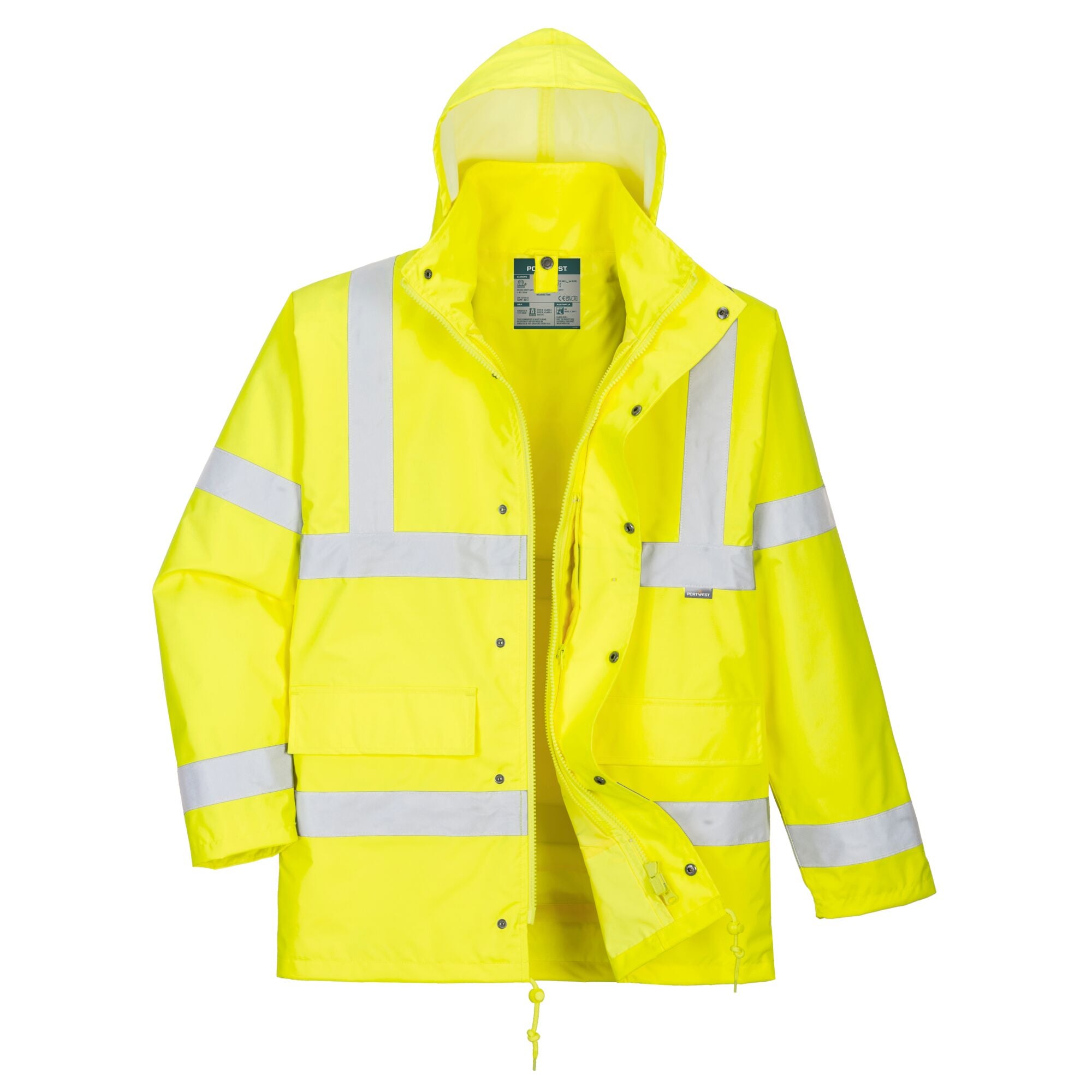Hi-Vis 4-in-1 Verkeersjack - Geel