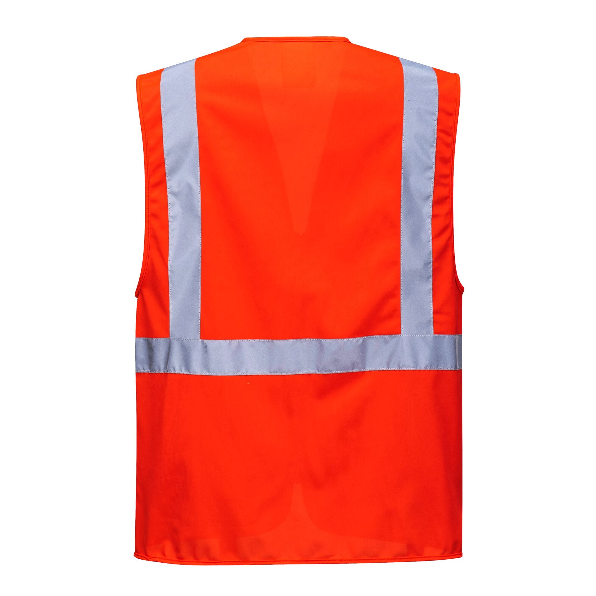 Berlin Hi-Vis Executive Vest - Rood - achterkant