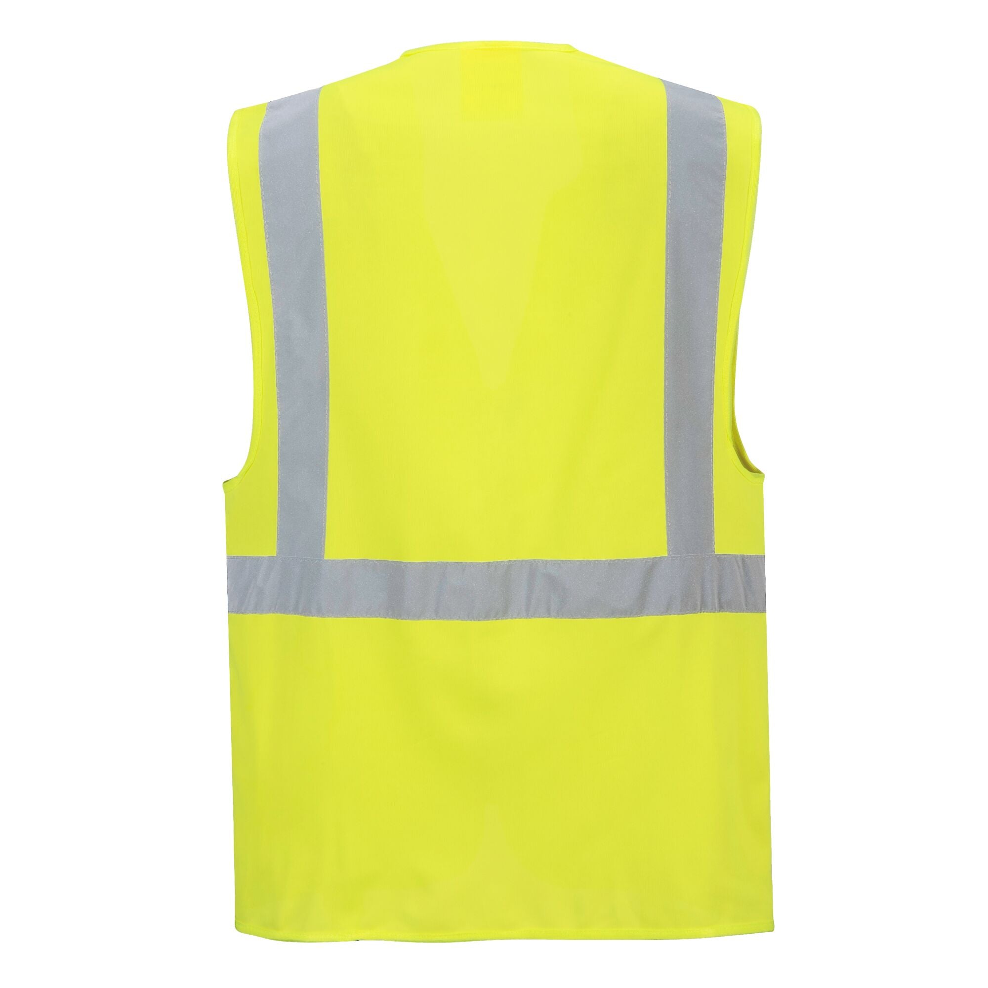 Berlin Hi-Vis Executive Vest - Geel - achterkant
