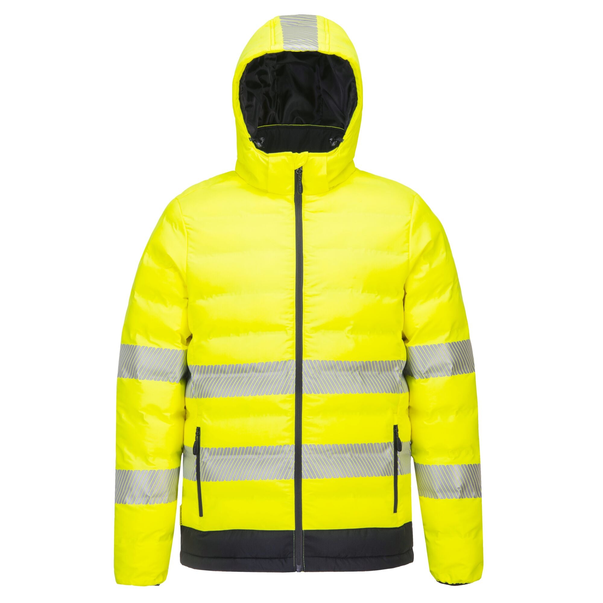 Hi-Vis Ultrasonisch Verwarmd Tunnel Jack - Geel/Zwart - opname 4